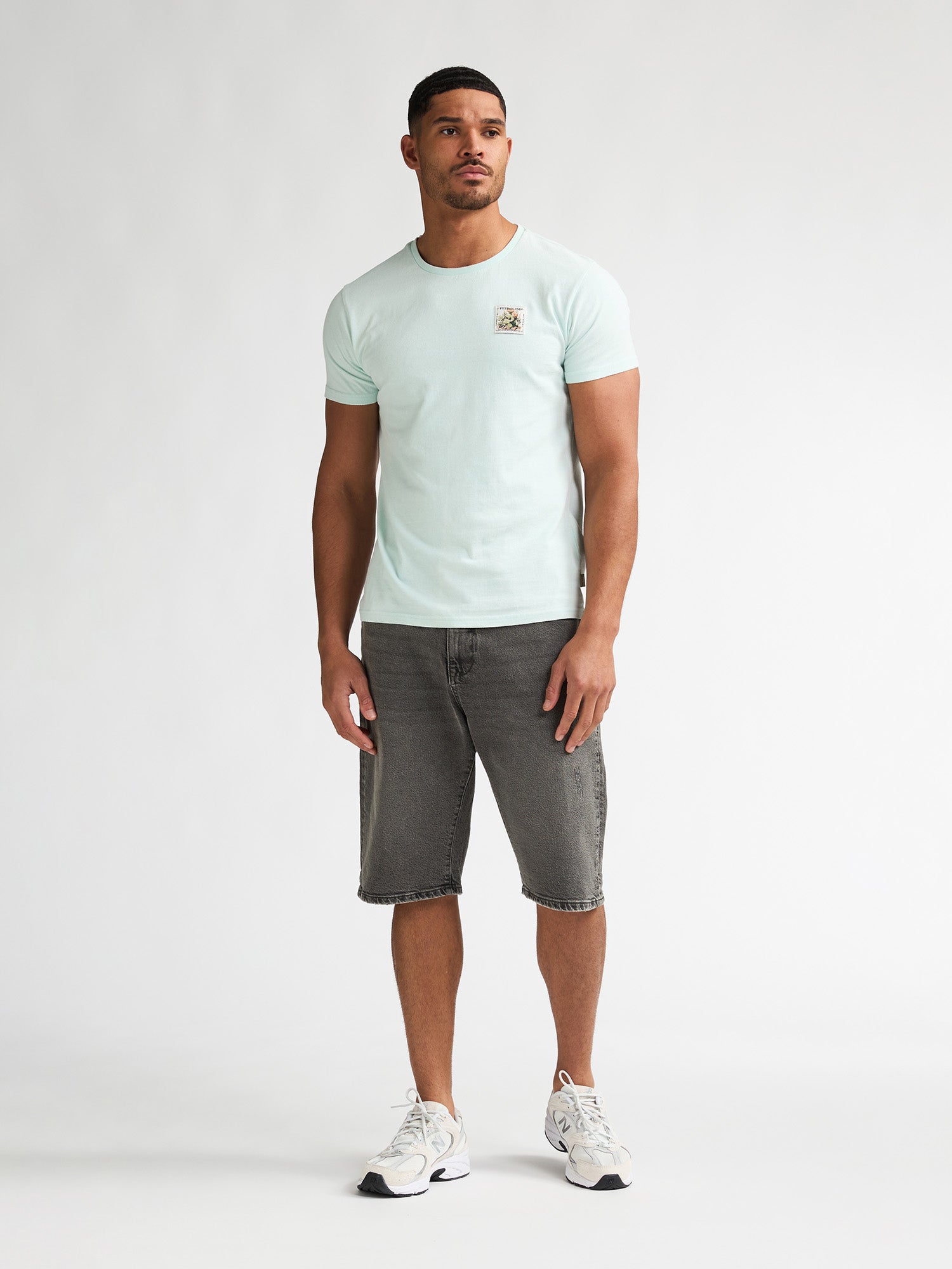 Petrol Industries Men T-Shirt Short Sleeve Regular Fit Cool Mint