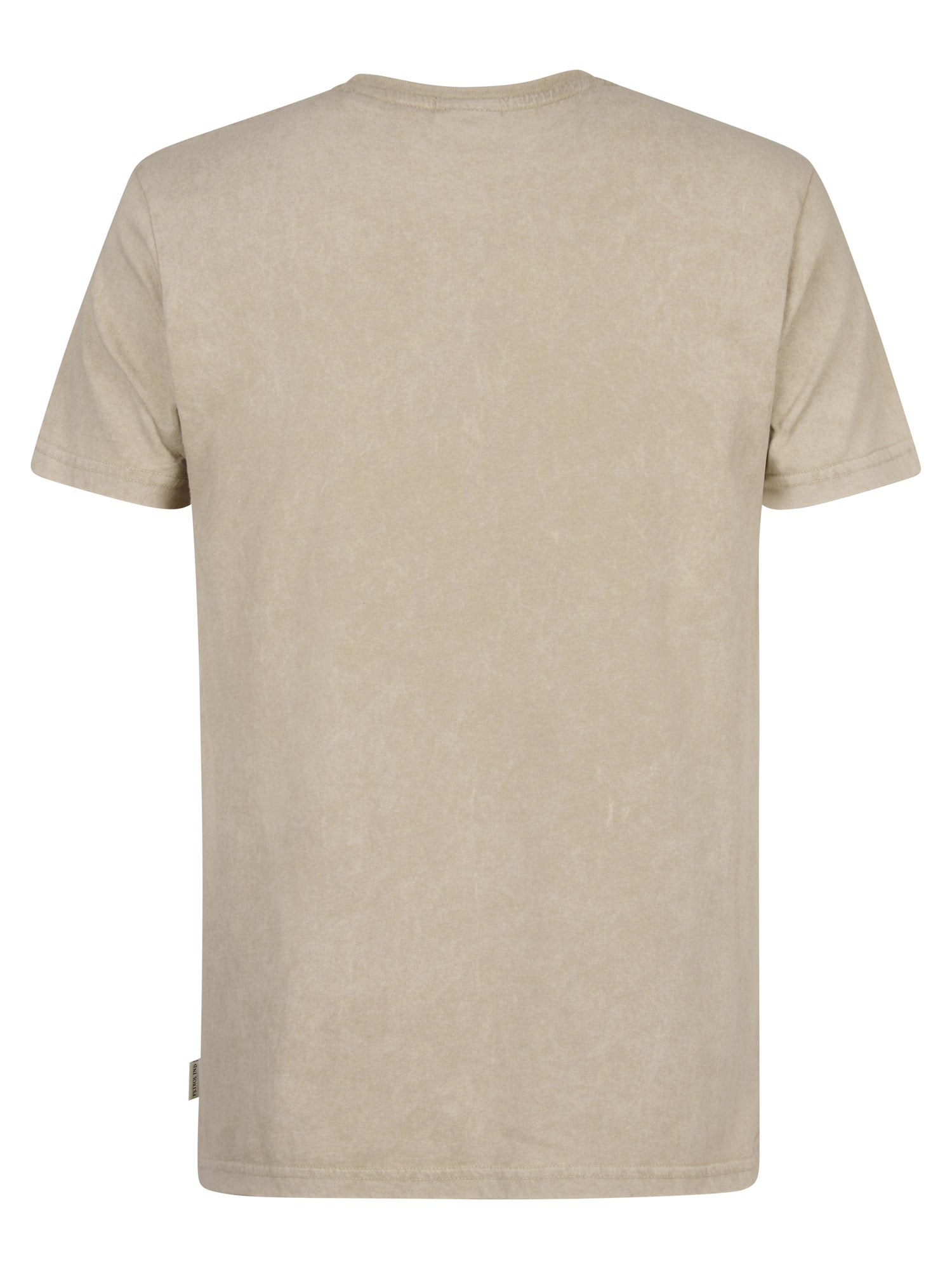 Petrol Industries Men T-Shirt Short Sleeve Regular Fit Light Tan