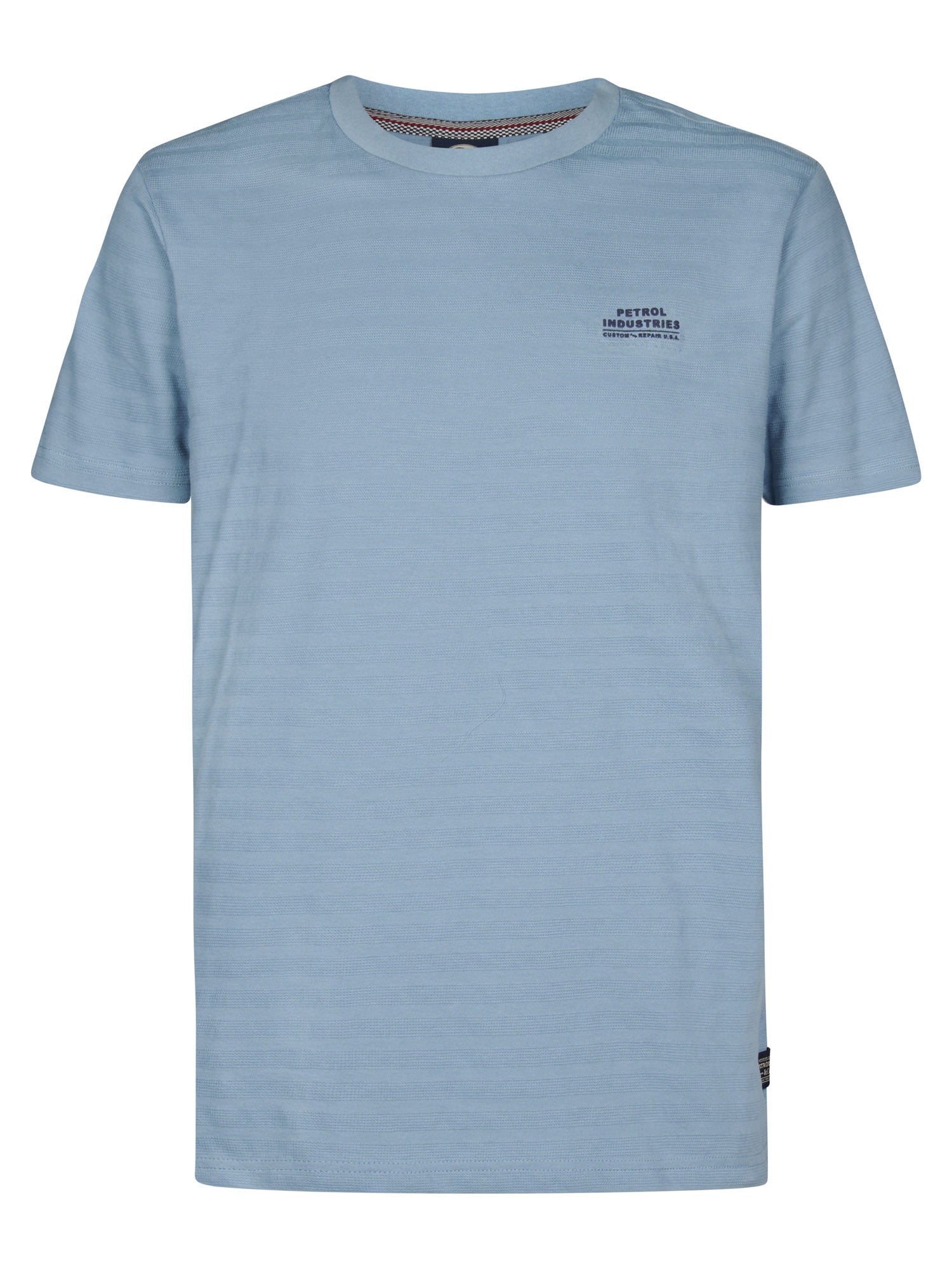 Petrol Industries Men T-Shirt Short Sleeve Regular Fit Marble Blue