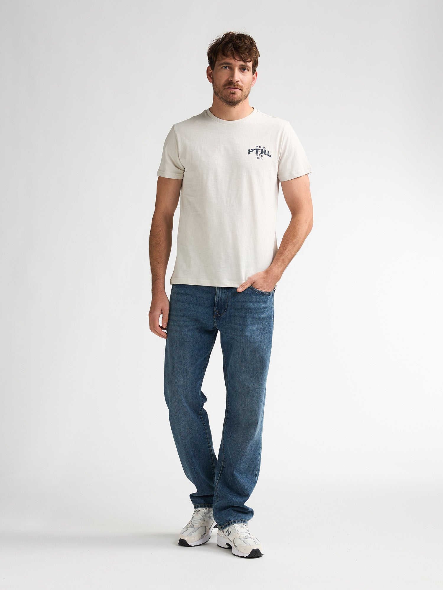 Petrol Industries Men T-Shirt Short Sleeve Classic Print Regular Fit Seashell