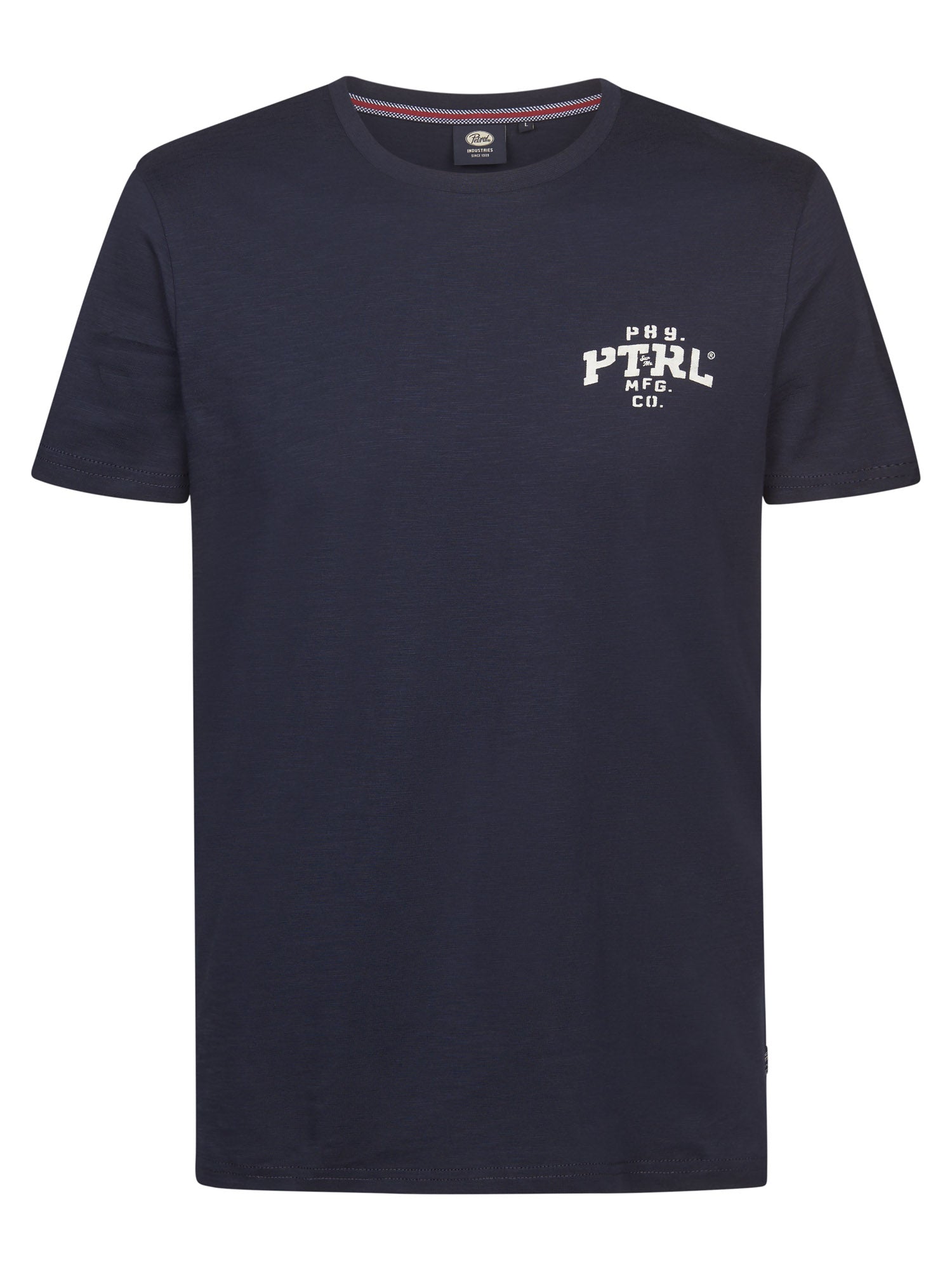 Petrol Industries Men T-Shirt Short Sleeve Classic Print Regular Fit Navy Blue