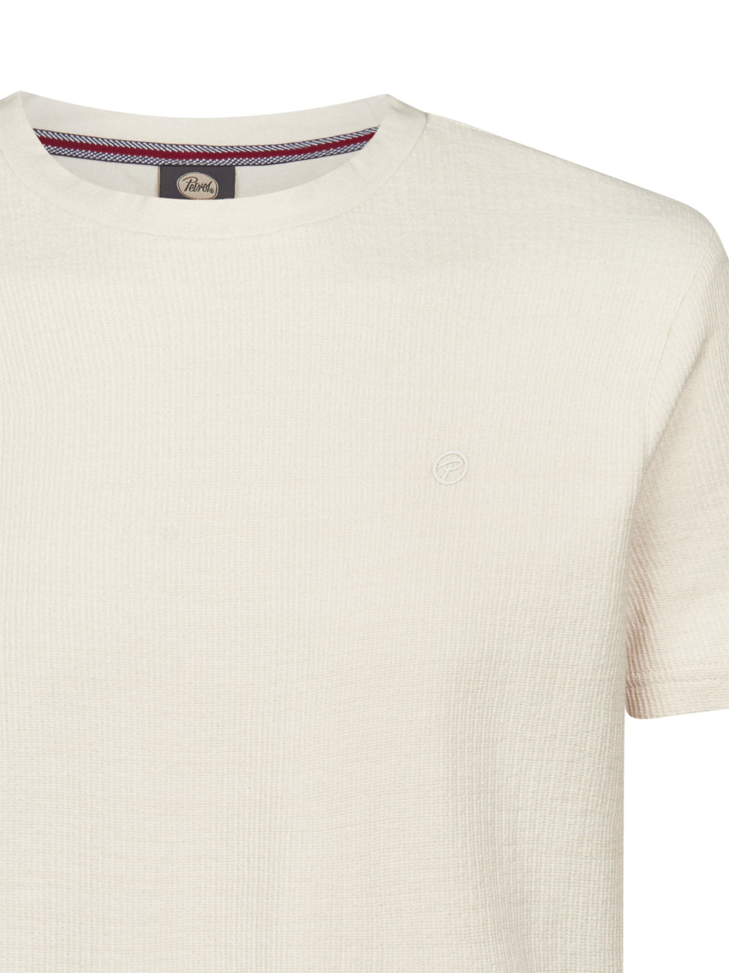 Petrol Industries Men T-Shirt Short Sleeve Regular Fit Seashell