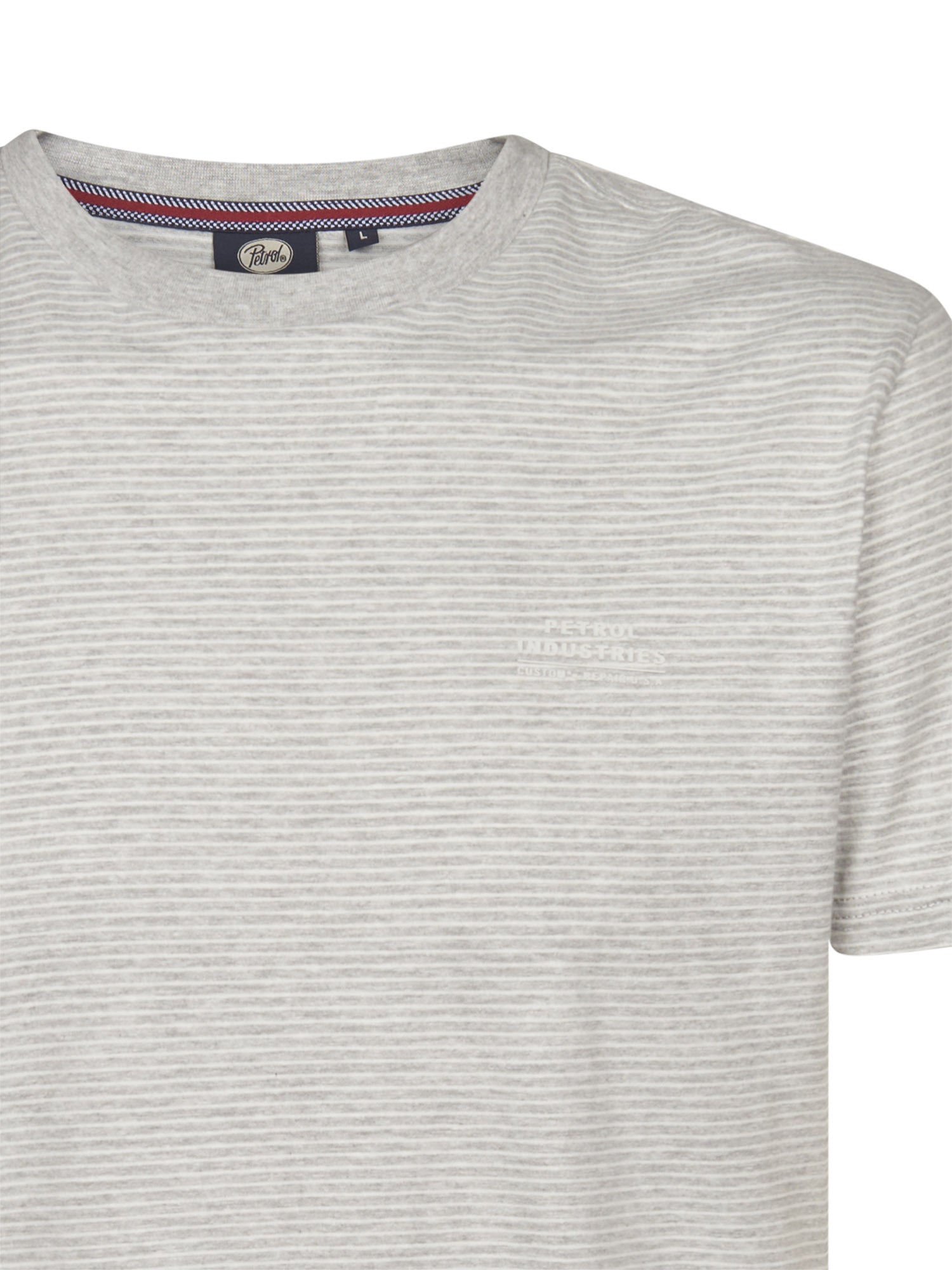 Petrol Industries Men T-Shirt Short Sleeve Regular Fit Antique White Melee
