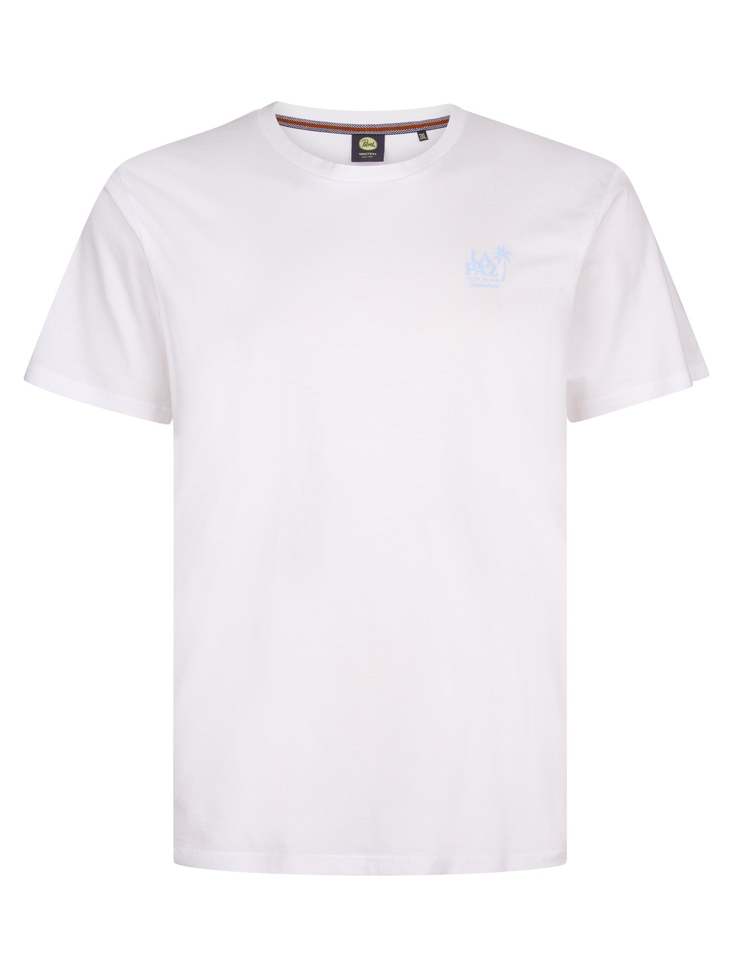Petrol Industries Men T-Shirt Short Sleeve Regular Plus Fit Bright White