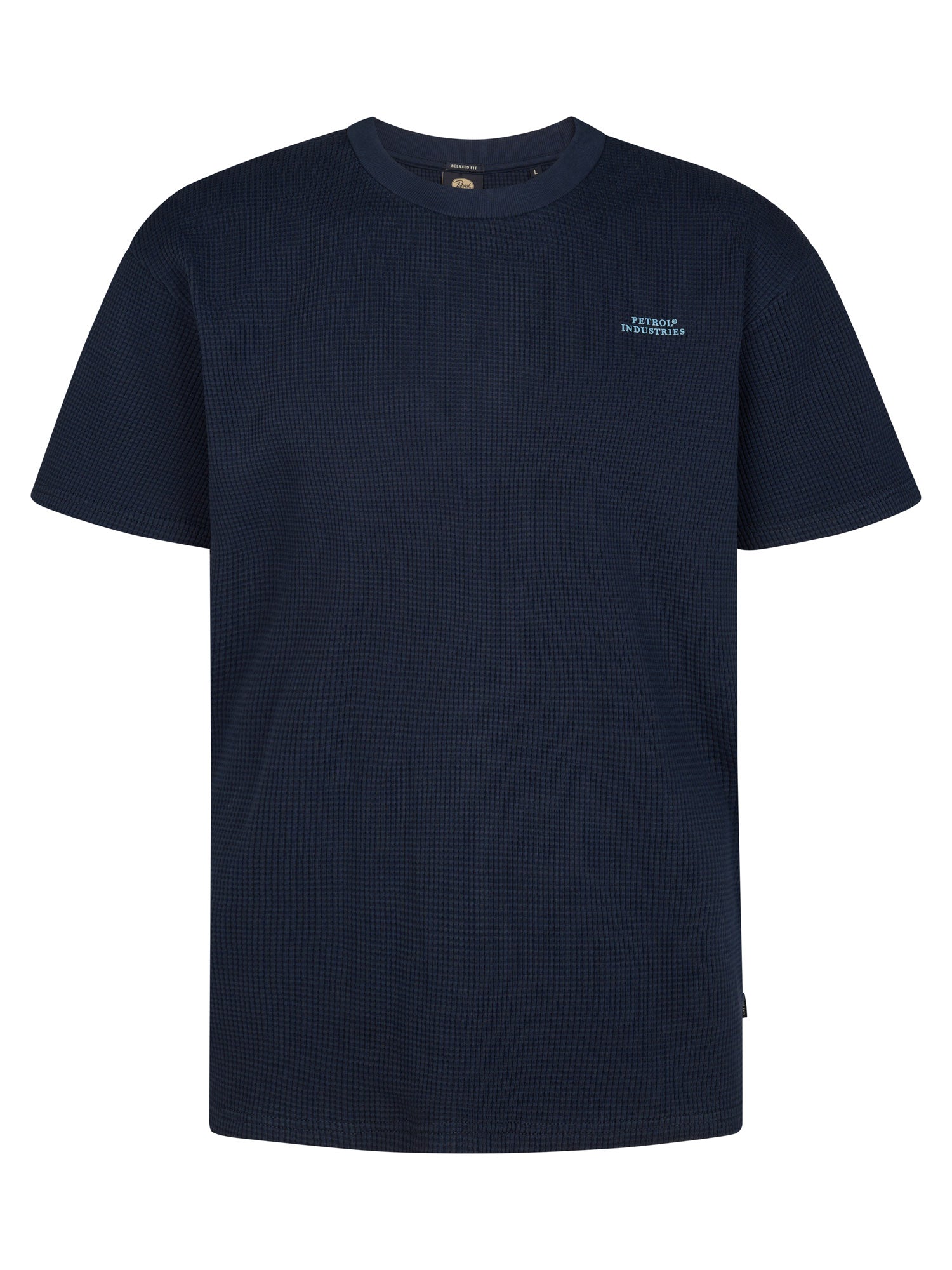 Petrol Industries Men T-Shirt Short Sleeve Relaxed Fit Navy Blue