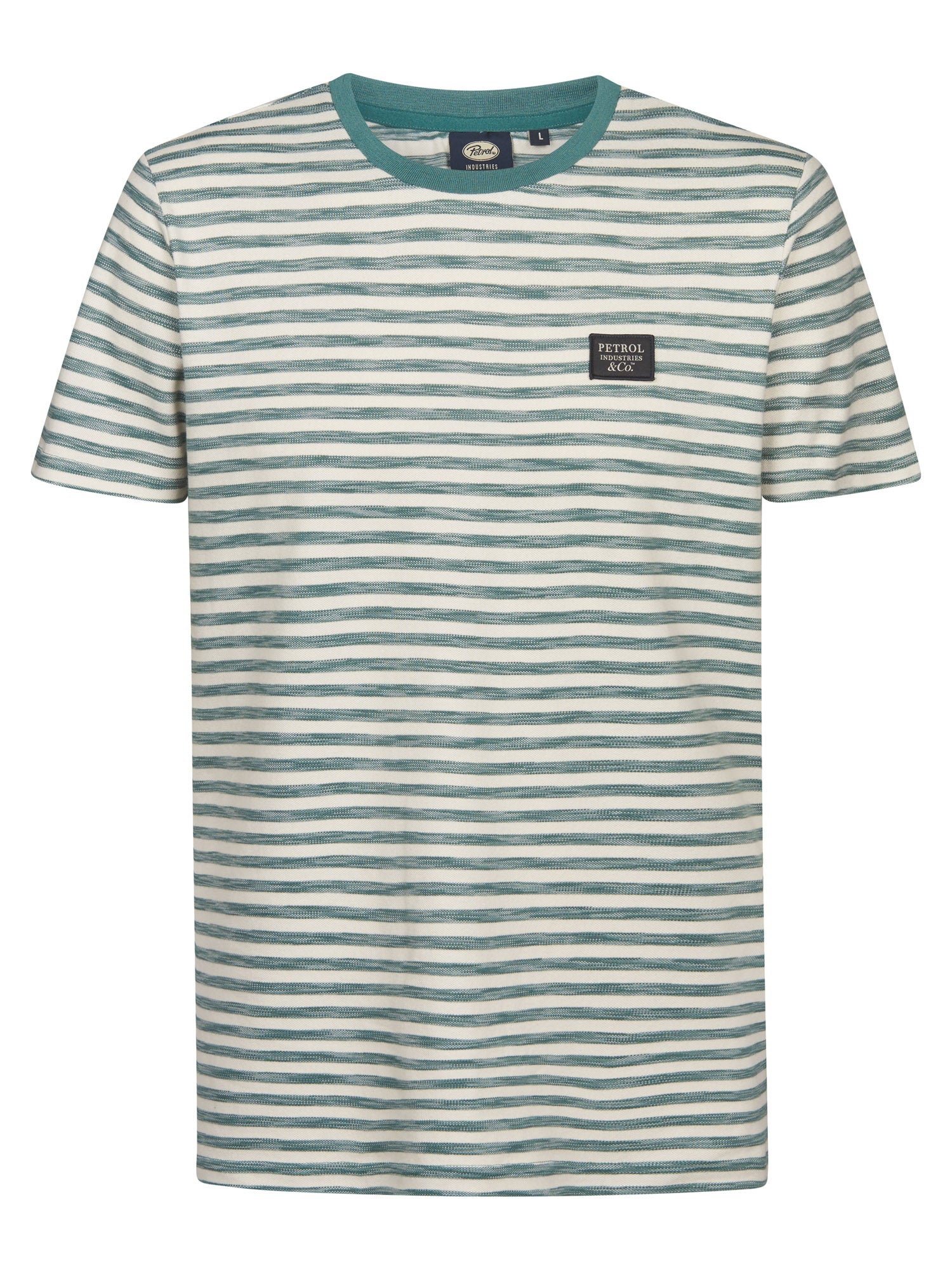 Petrol Industries Men T-Shirt Short Sleeve Regular Fit Oil Green