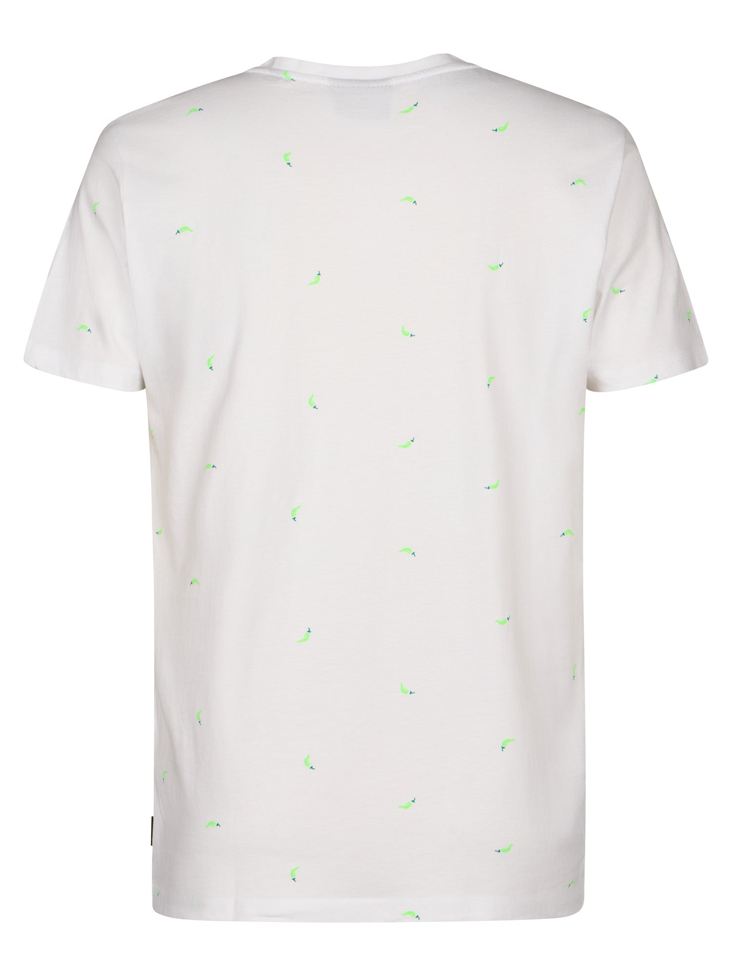 Petrol Industries Men T-Shirt Short Sleeve All-Over Print Regular Fit Bright White