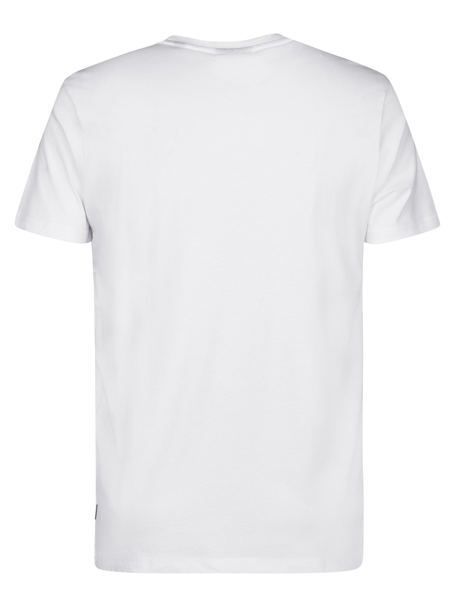 Petrol Industries Men T-Shirt Short Sleeve Classic Print Regular Fit Bright White