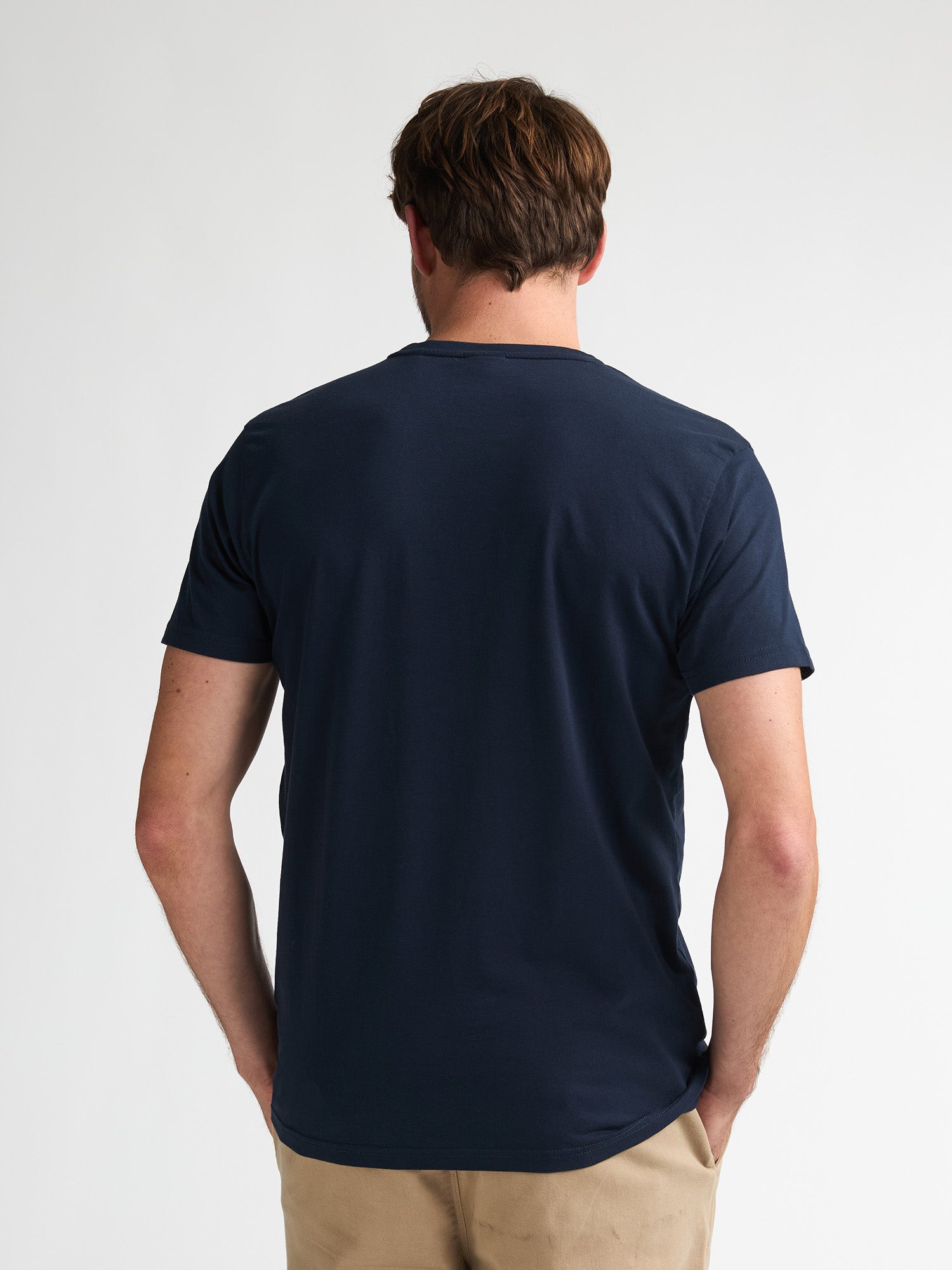 Petrol Industries Men T-Shirt Short Sleeve Classic Print Regular Fit Navy Blue
