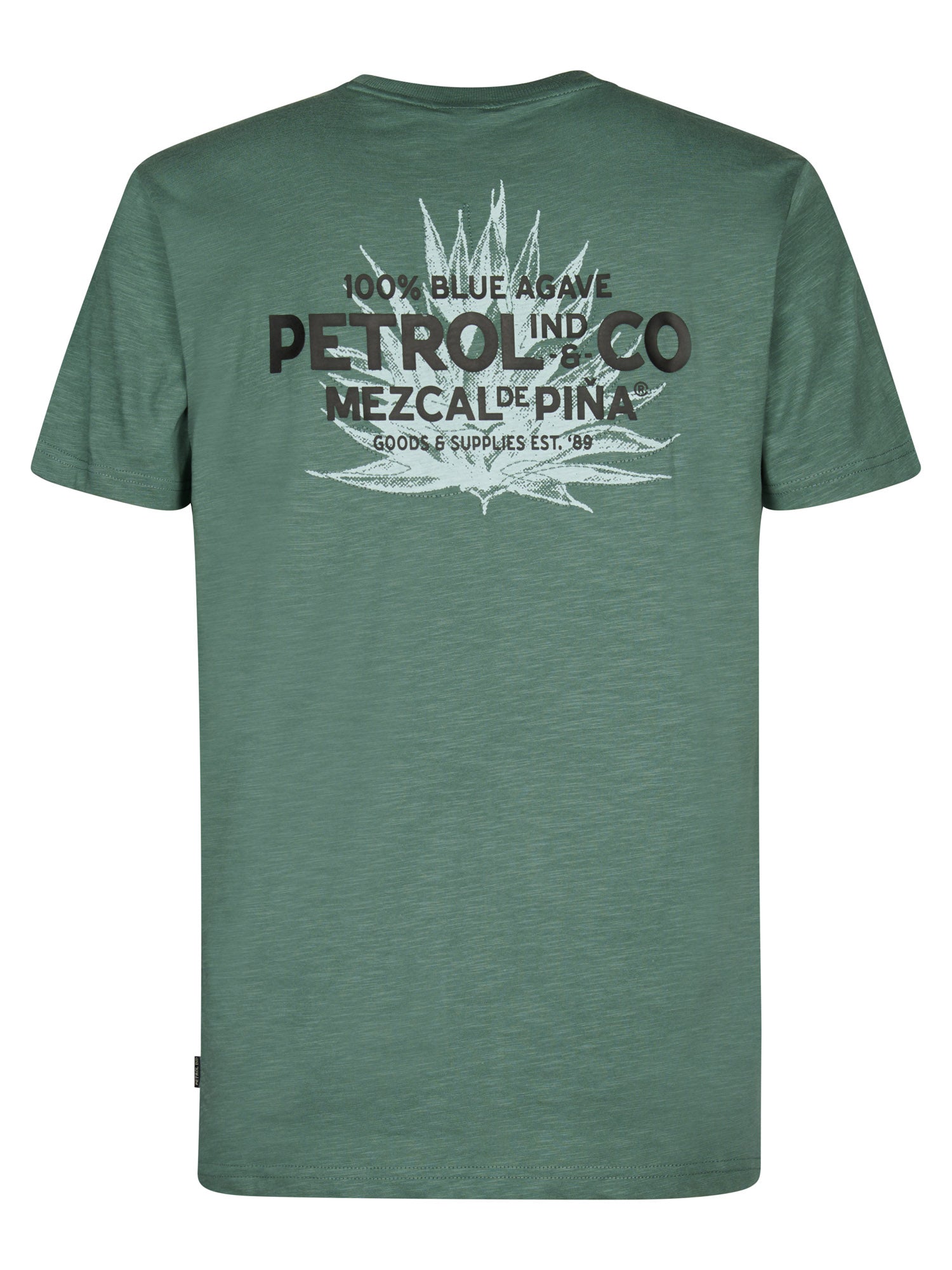 Petrol Industries Men T-Shirt Short Sleeve Regular Fit Oil Green