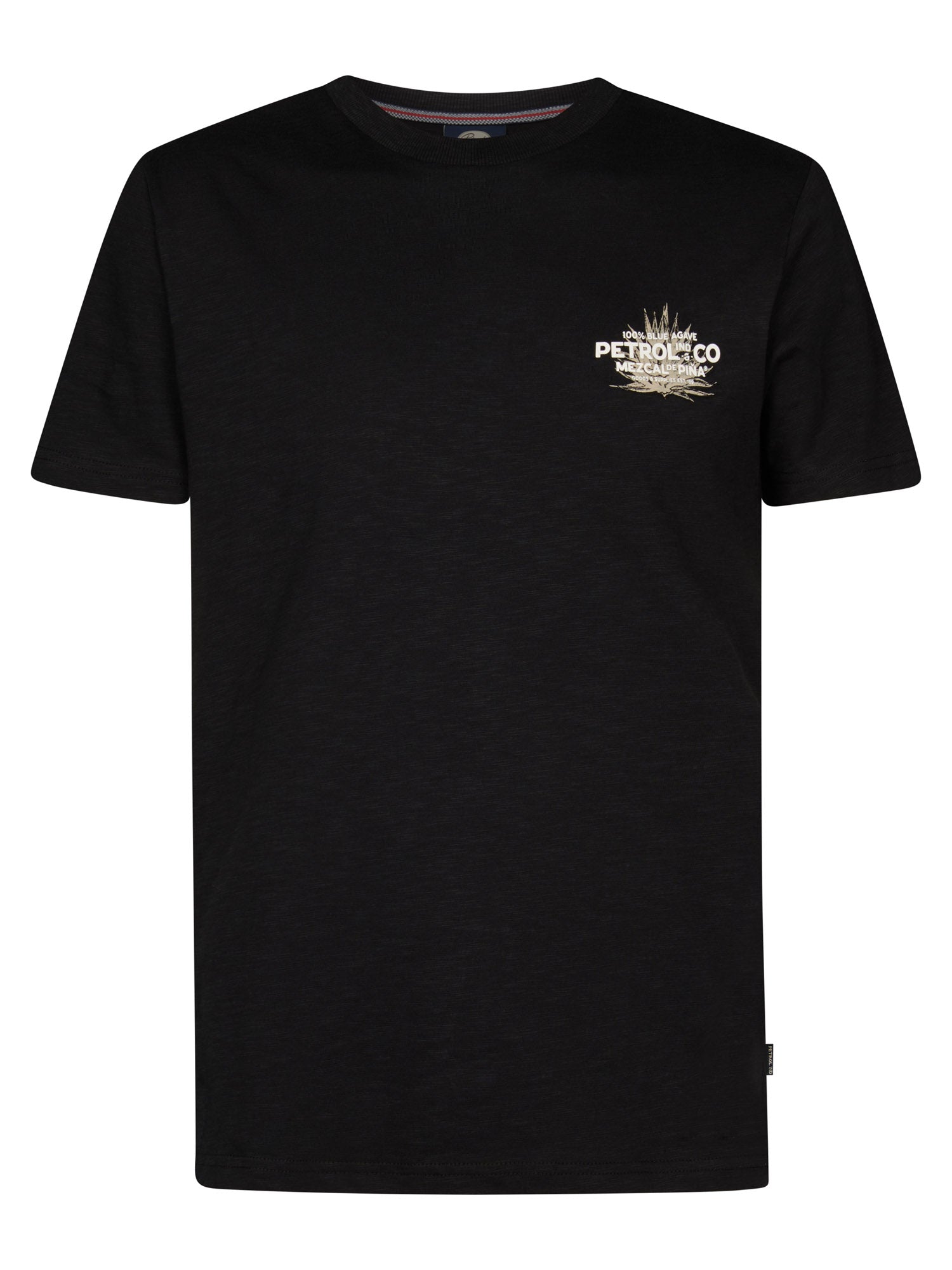 Petrol Industries Men T-Shirt Short Sleeve Regular Fit Black