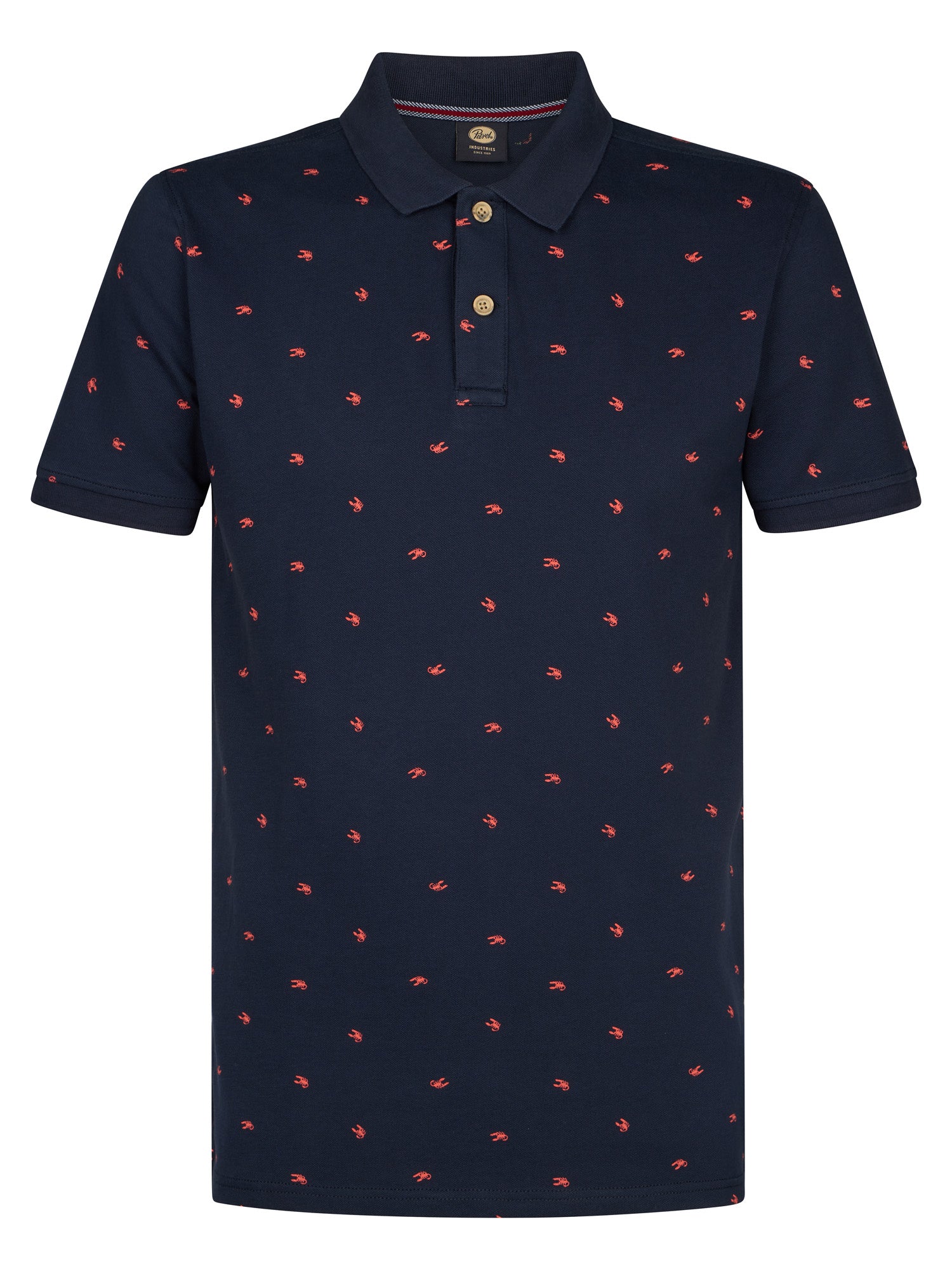 Petrol Industries Men Polo Short Sleeve Regular Fit Navy Blue