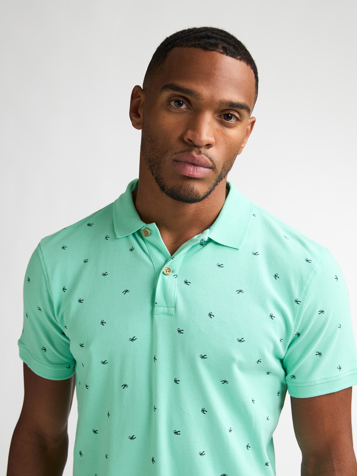 Petrol Industries Men Polo Short Sleeve Regular Fit Green Aqua