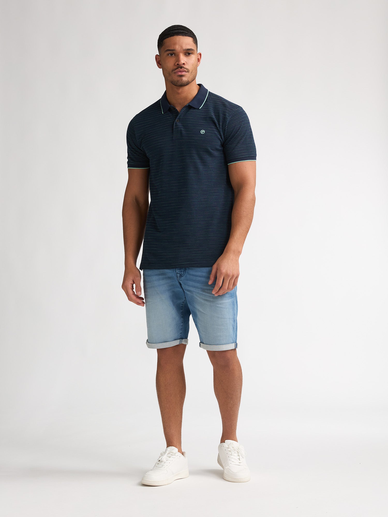 Petrol Industries Men Polo Short Sleeve Regular Fit Navy Blue