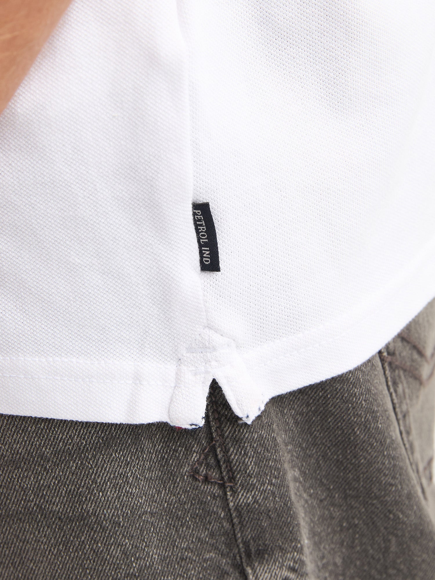 Petrol Industries Men Polo Short Sleeve Regular Fit Bright White
