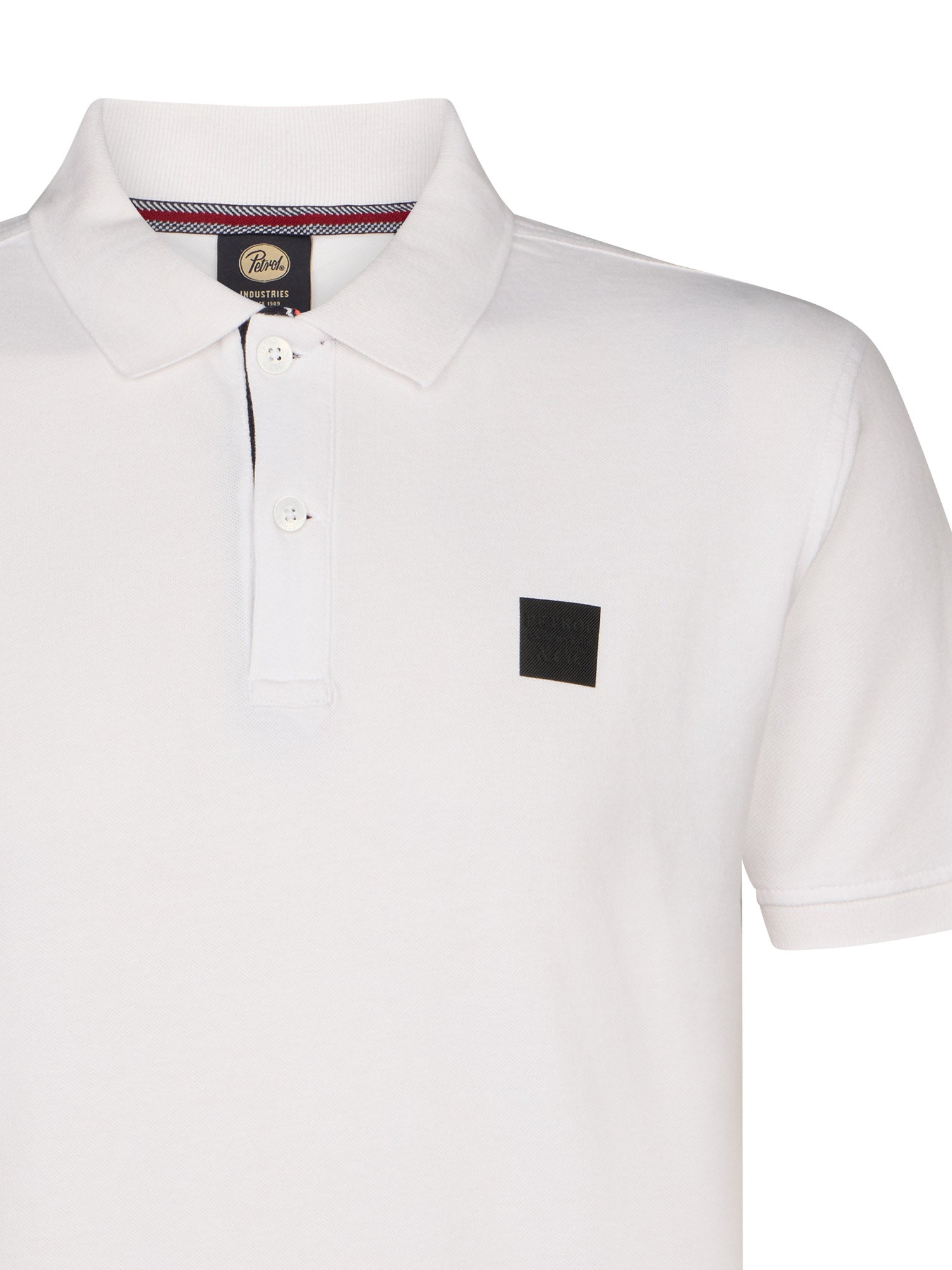 Petrol Industries Men Polo Short Sleeve Regular Fit Bright White