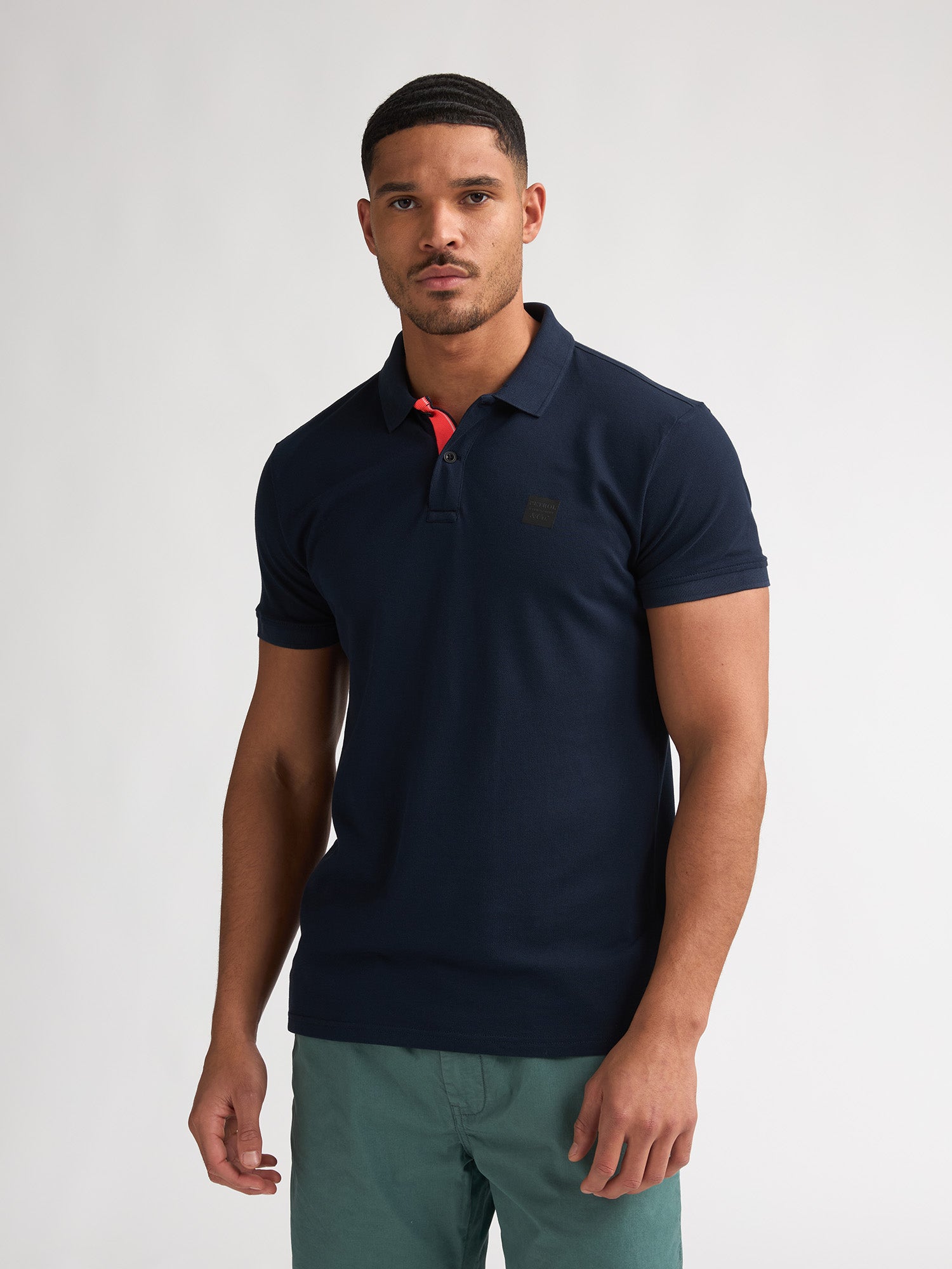 Petrol Industries Men Polo Short Sleeve Regular Fit Navy Blue