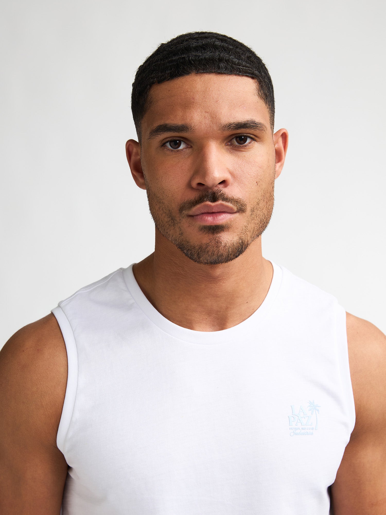 Petrol Industries Men Singlet Round Neck Regular Fit Bright White