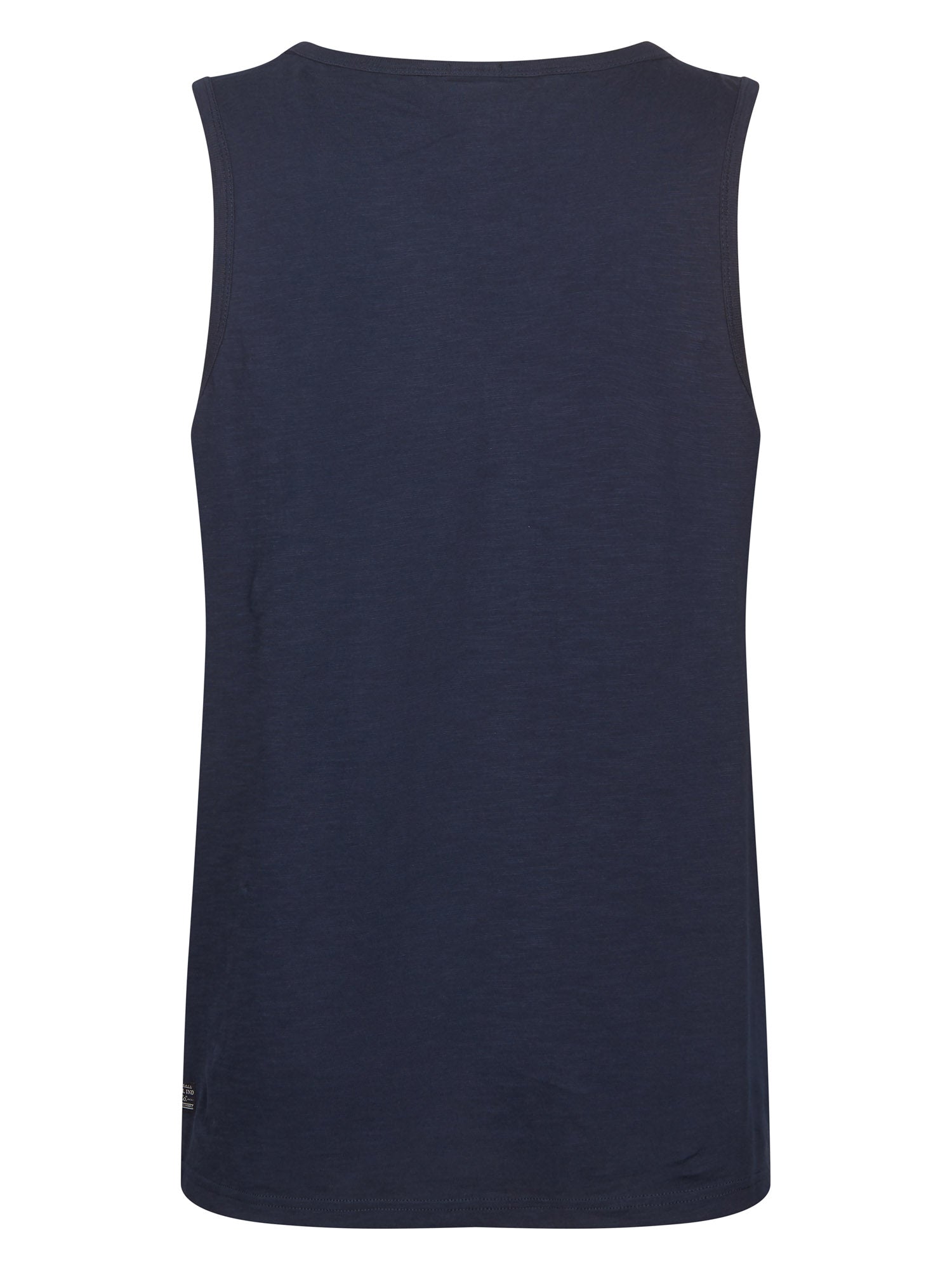Petrol Industries Men Singlet Round Neck Relaxed Fit Navy Blue