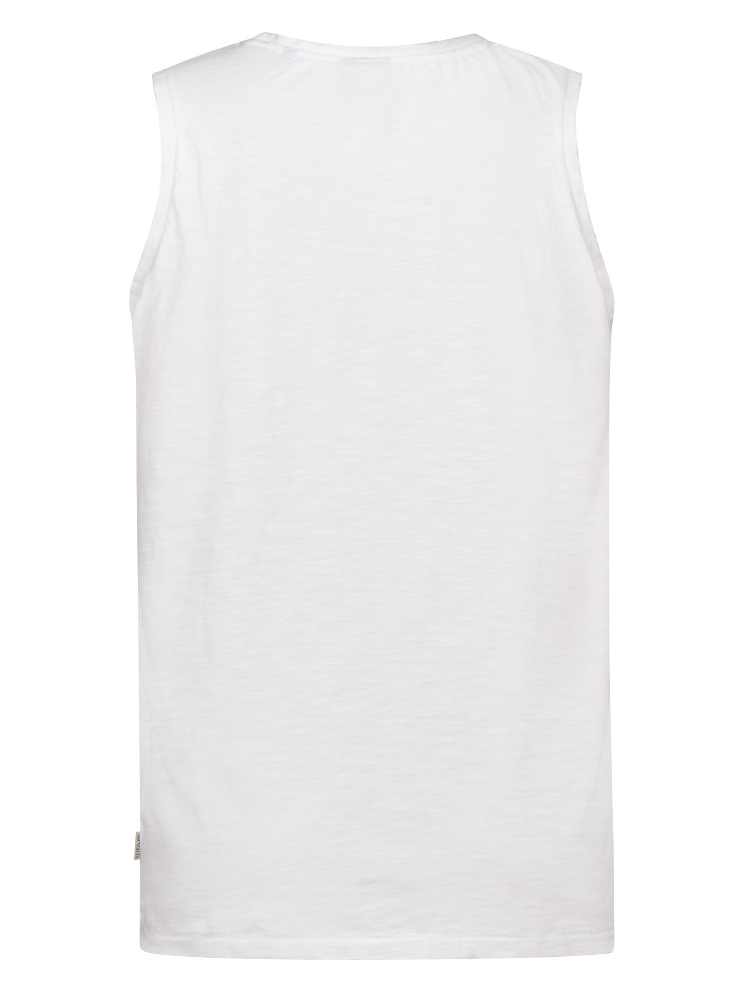 Petrol Industries Men Singlet Round Neck Regular Fit Bright White