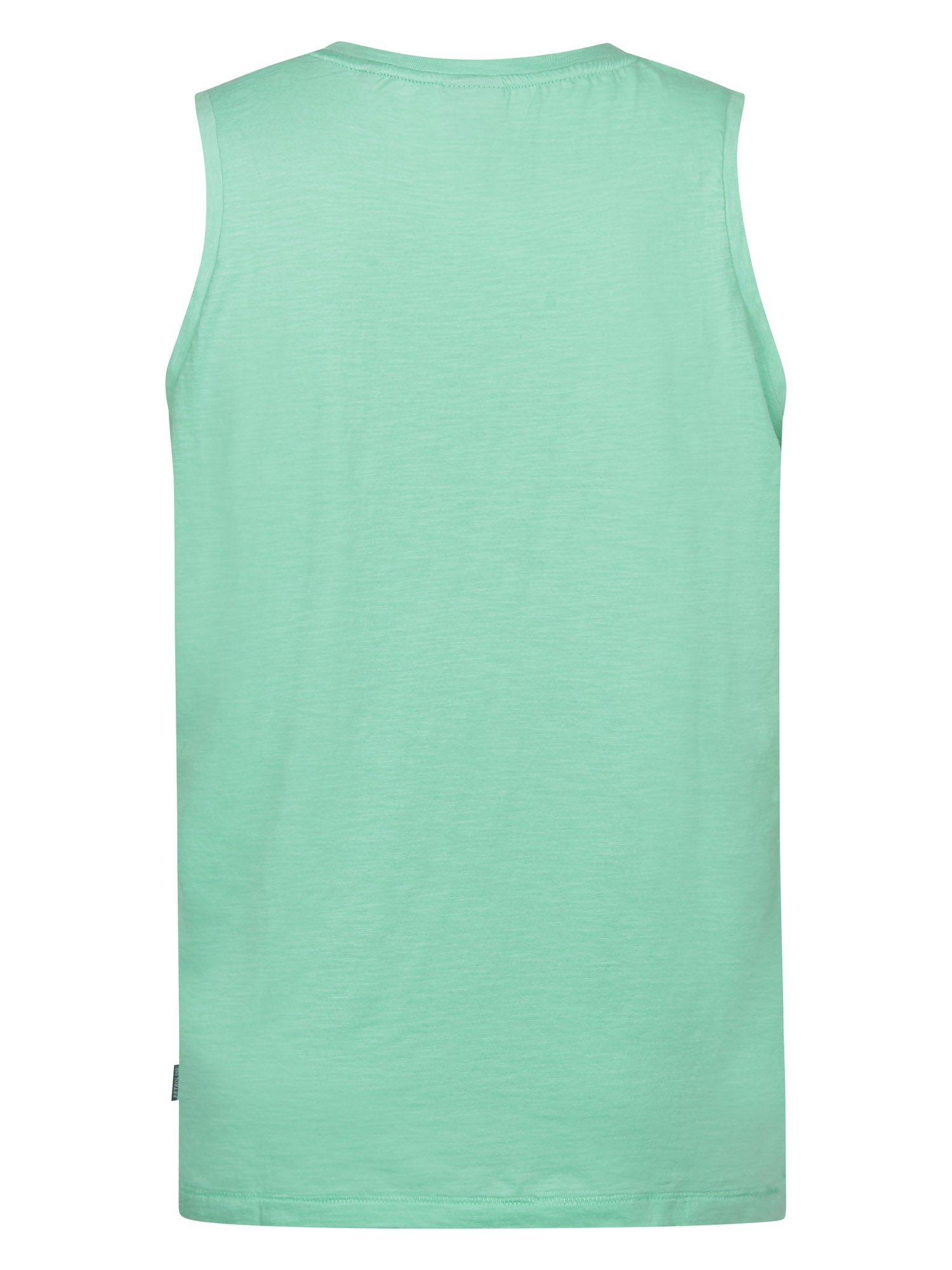 Petrol Industries Men Singlet Round Neck Regular Fit Green Aqua