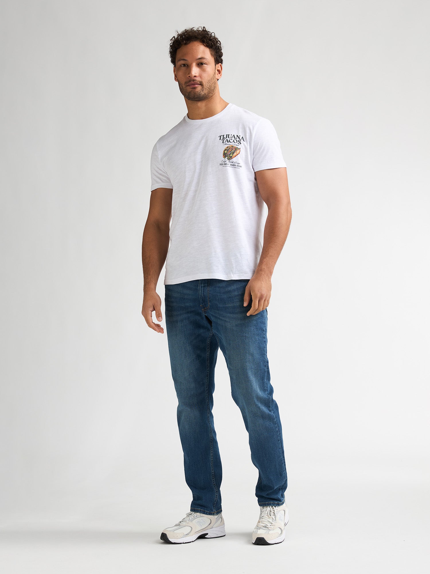 Petrol Industries Men T-Shirt Short Sleeve Classic Print Regular Fit Bright White