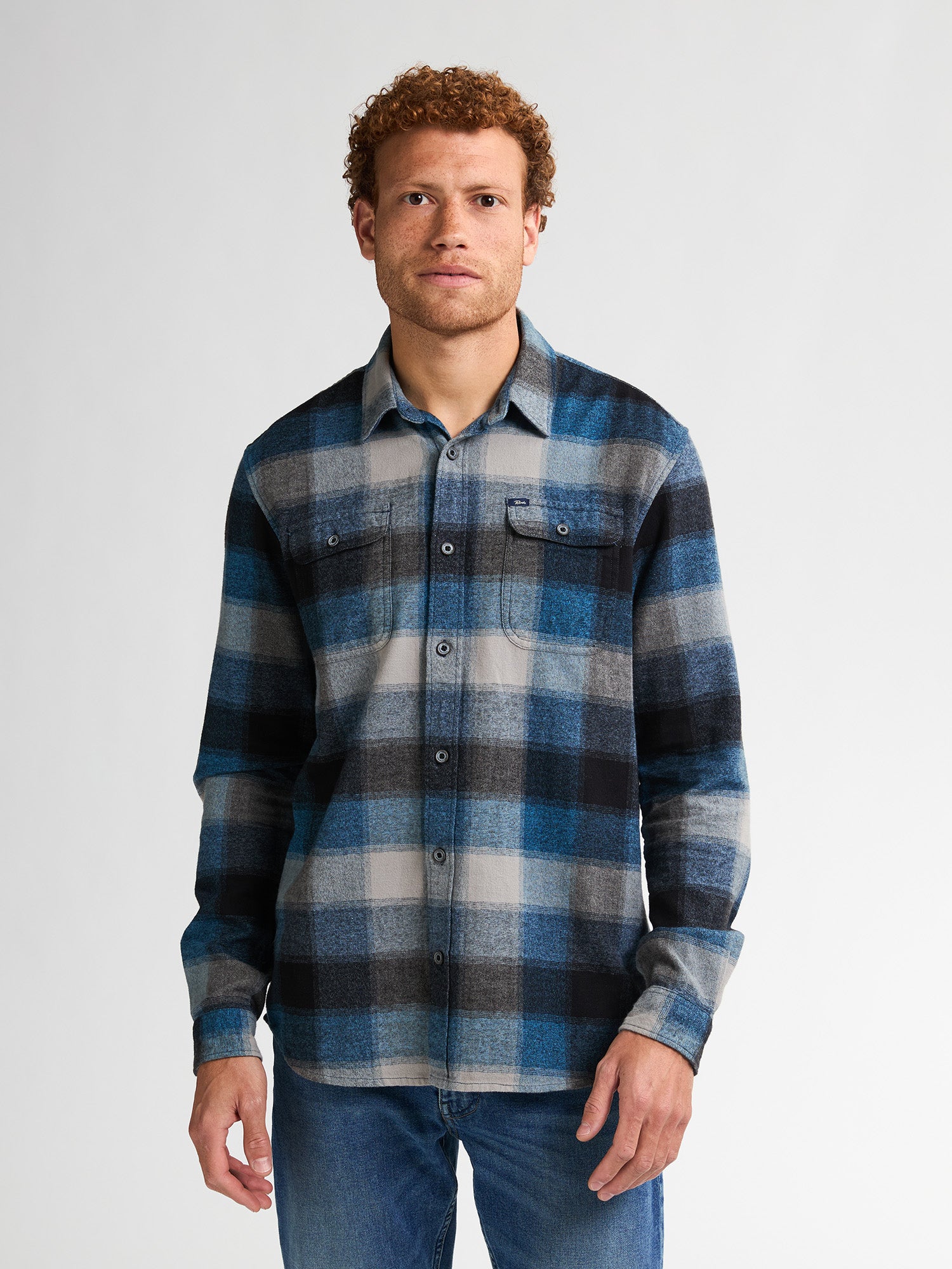 TACVASEN Oversize Lightweight Shirt Jacket Button Down Cotton Plaid Shirts  Mens Long Sleeve Streetwear Flannel Shirts W/ Pockets - AliExpress, image size:1500x2000