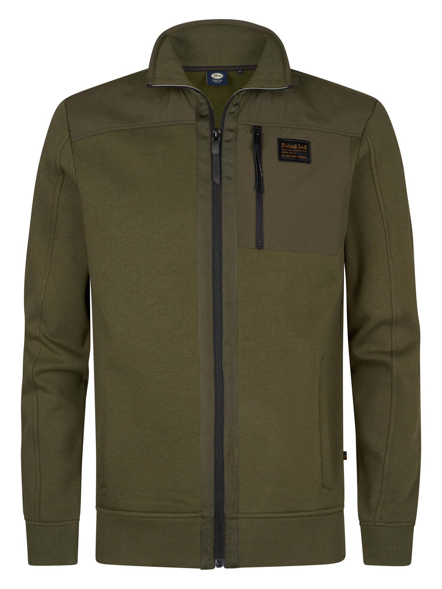 Sporty Petrol Industries Sweat Jacket Platteville for men Sporty Petrol Industries Sweat Jacket Platteville for men
