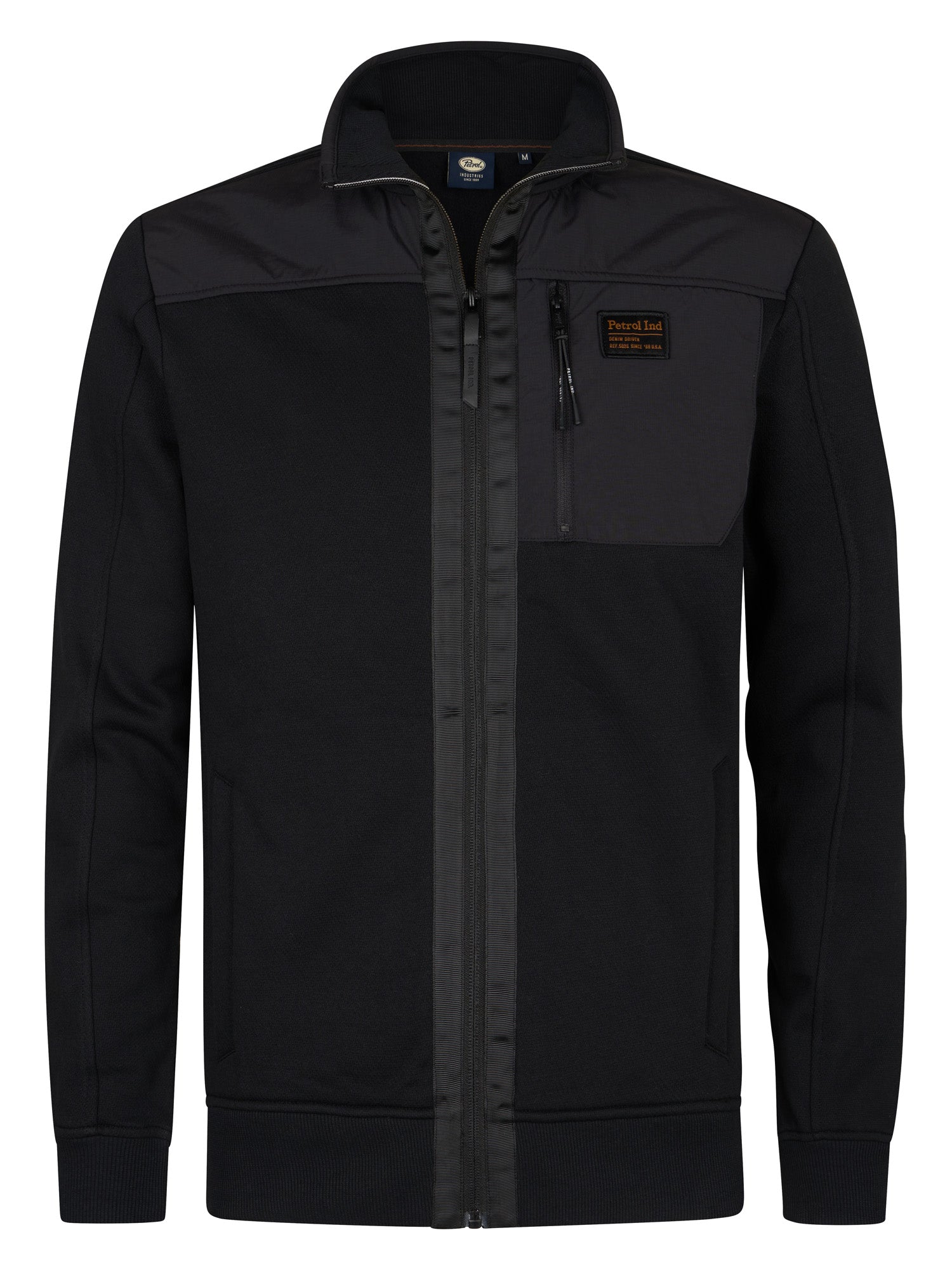 Sporty Petrol Industries Sweat Jacket Platteville for men