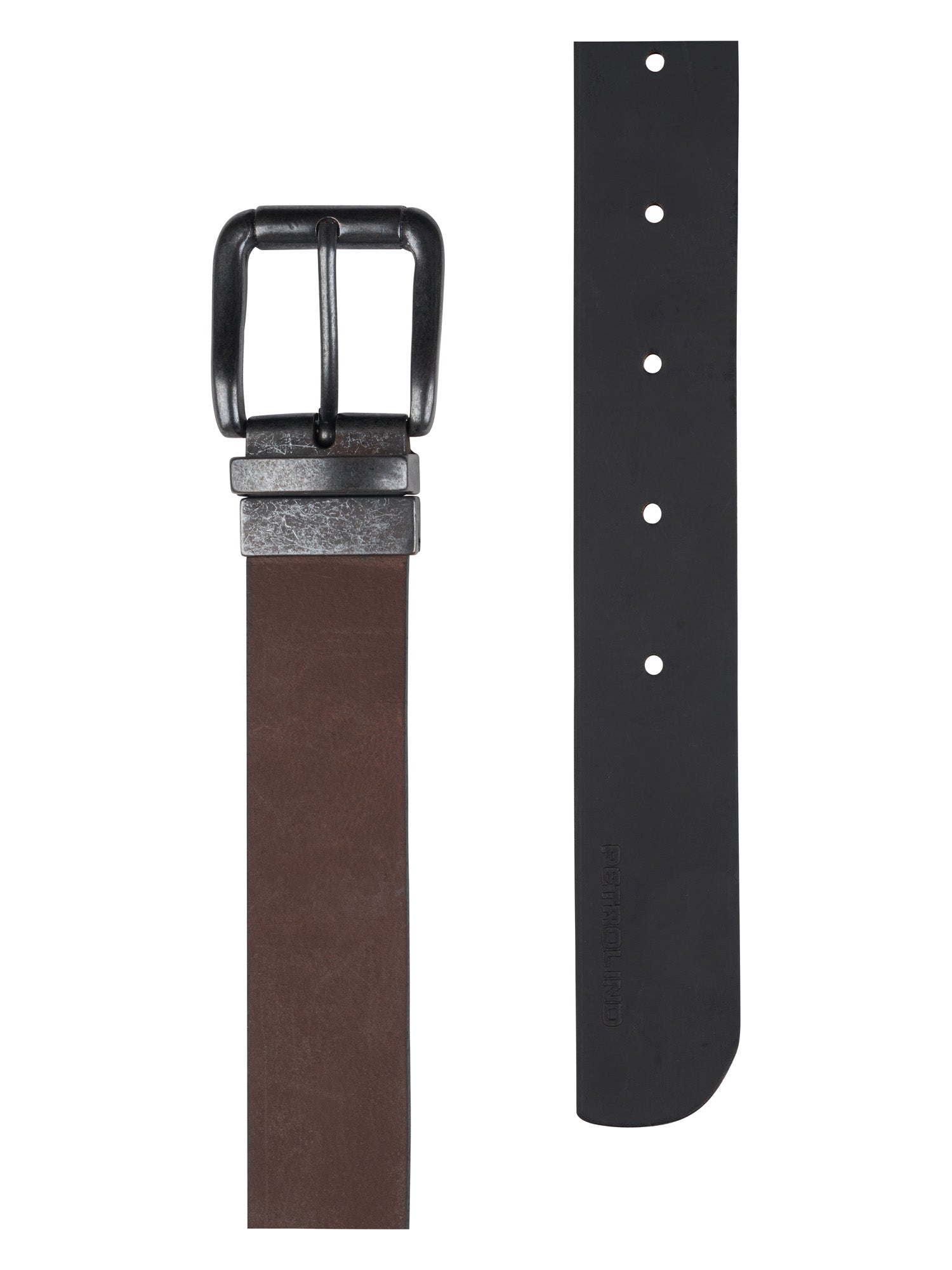 Petrol Industries Men Belt Reversible Black