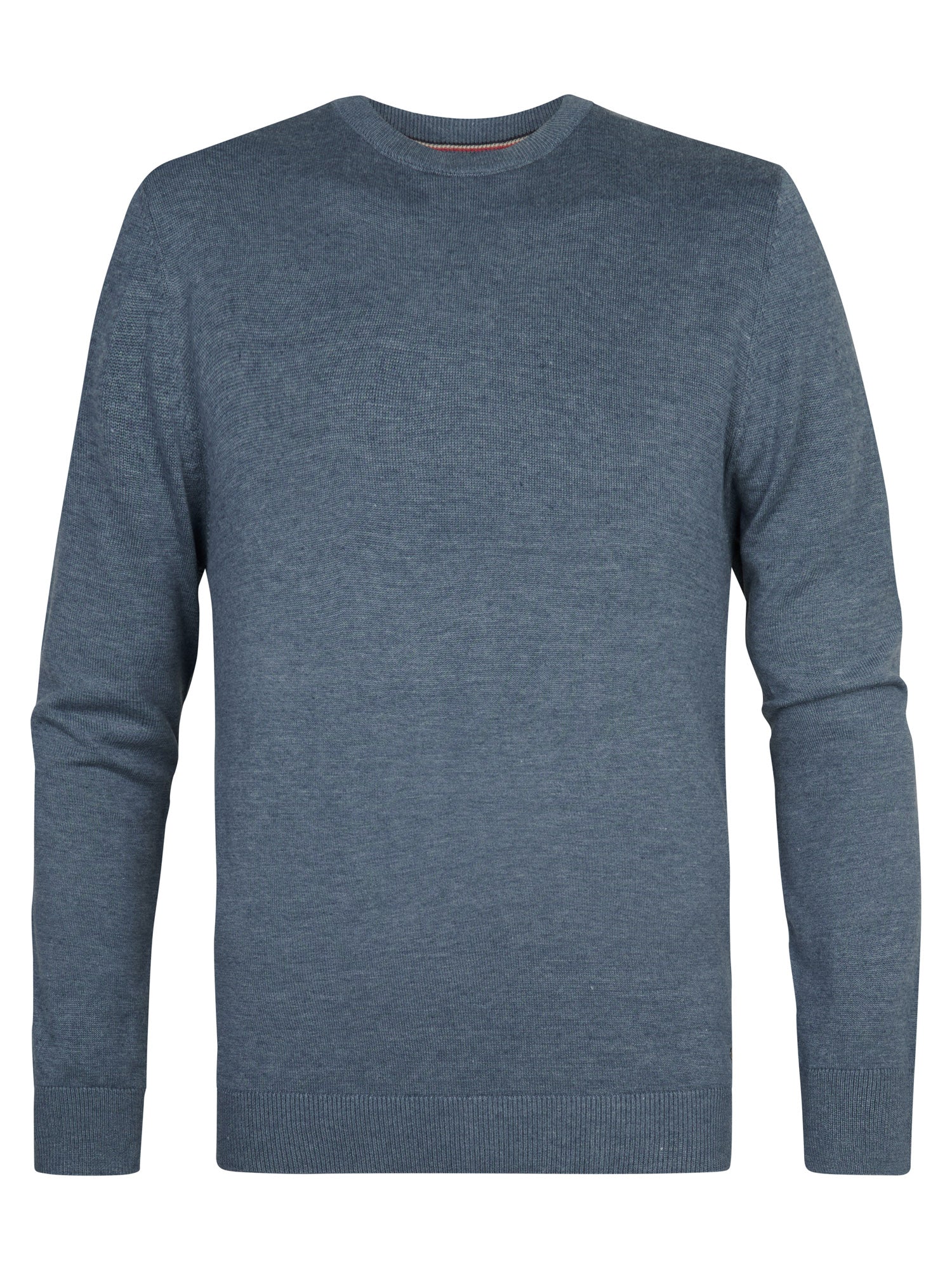 Petrol Industries Men Knitwear Round Neck Basic Regular Fit Storm Blue
