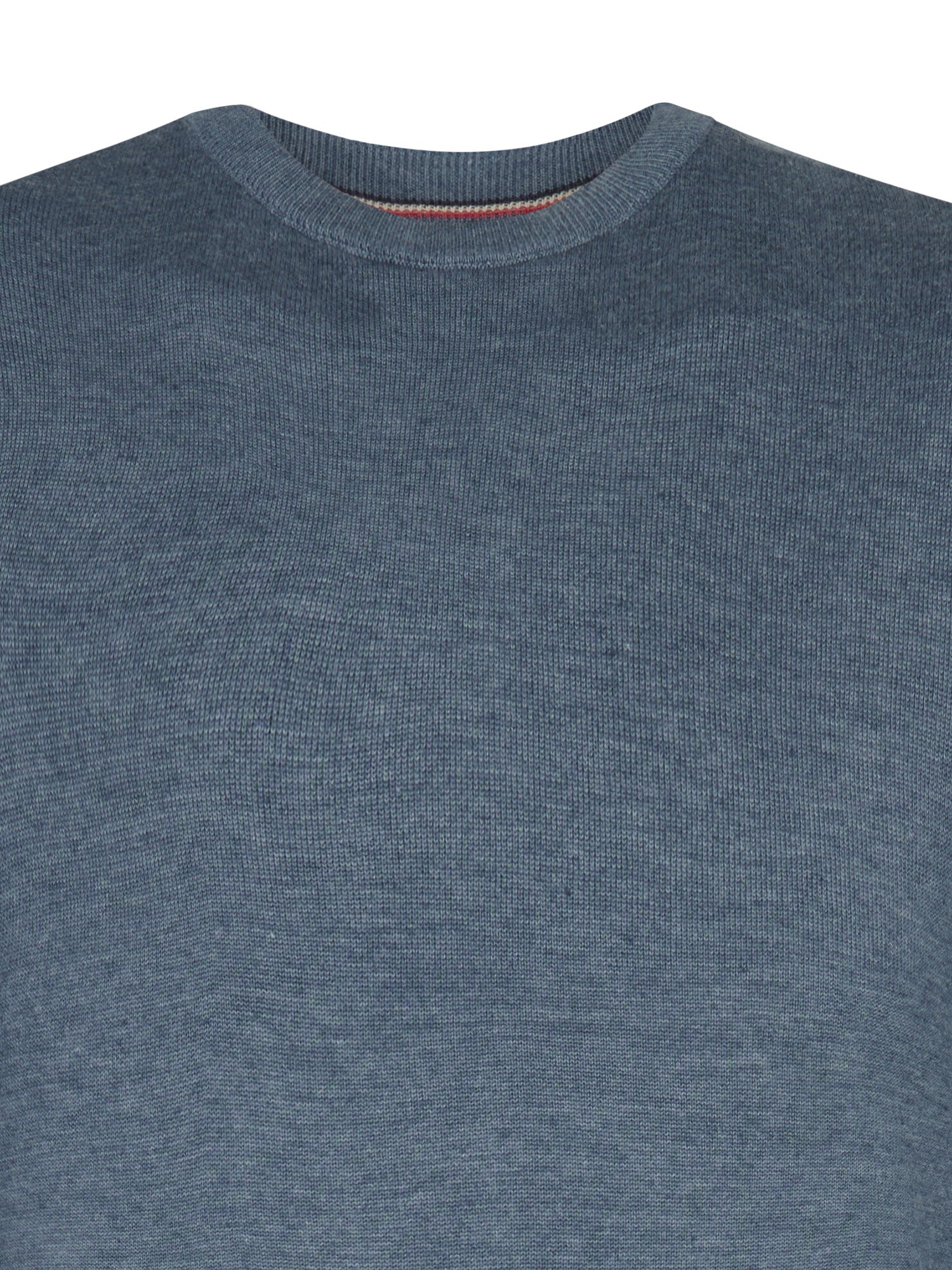 Petrol Industries Men Knitwear Round Neck Basic Regular Fit Storm Blue