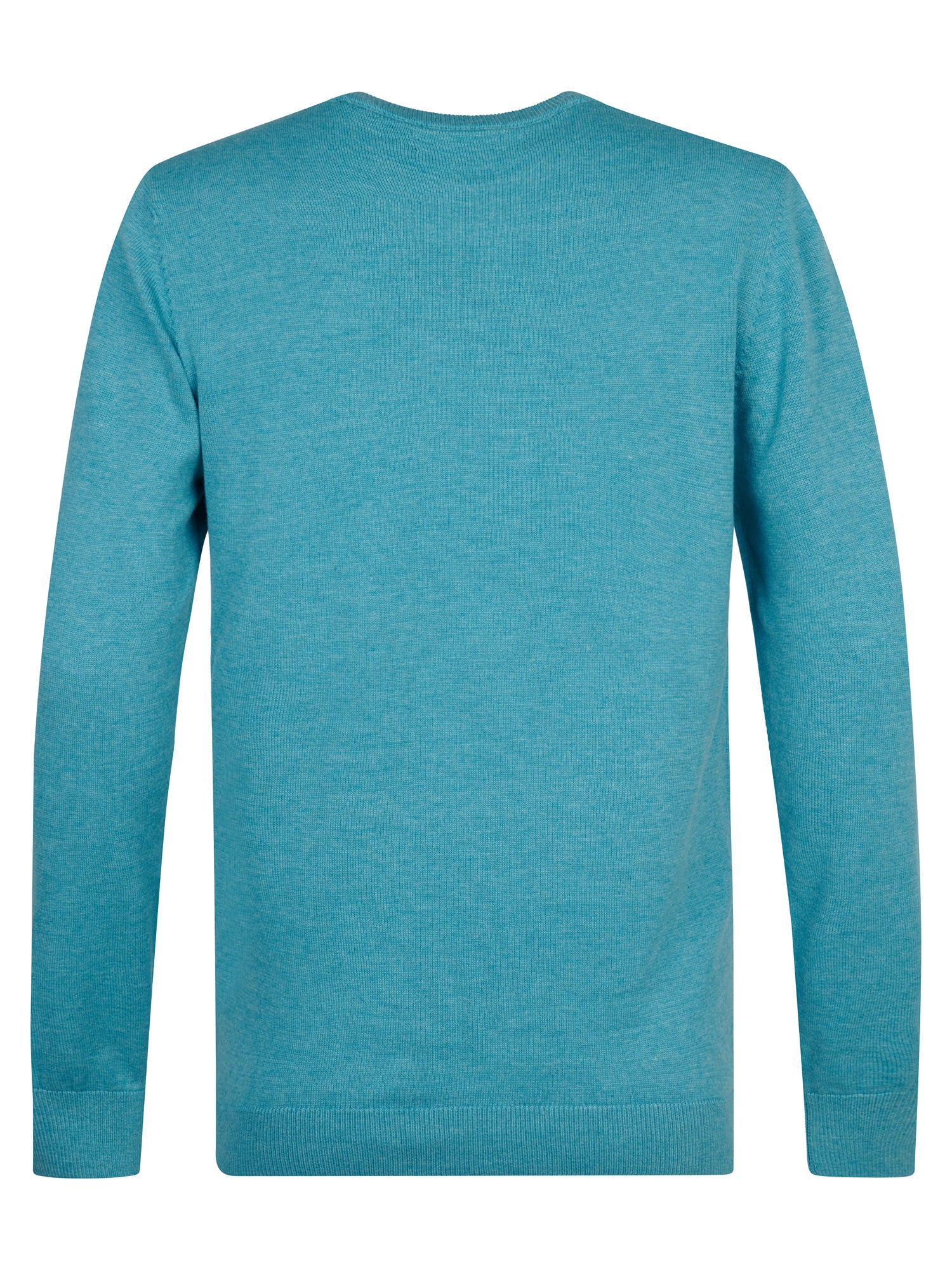 Petrol Industries Men Knitwear Round Neck Basic Regular Fit Iron Blue