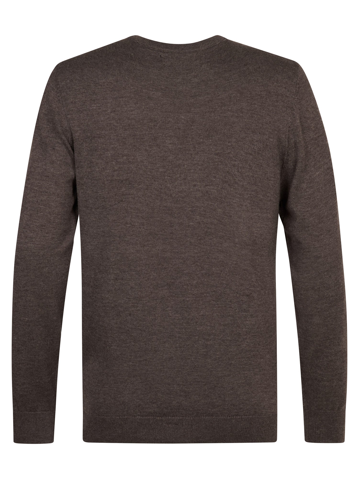 Petrol Industries Men Knitwear Round Neck Basic Regular Fit Cedar Brown