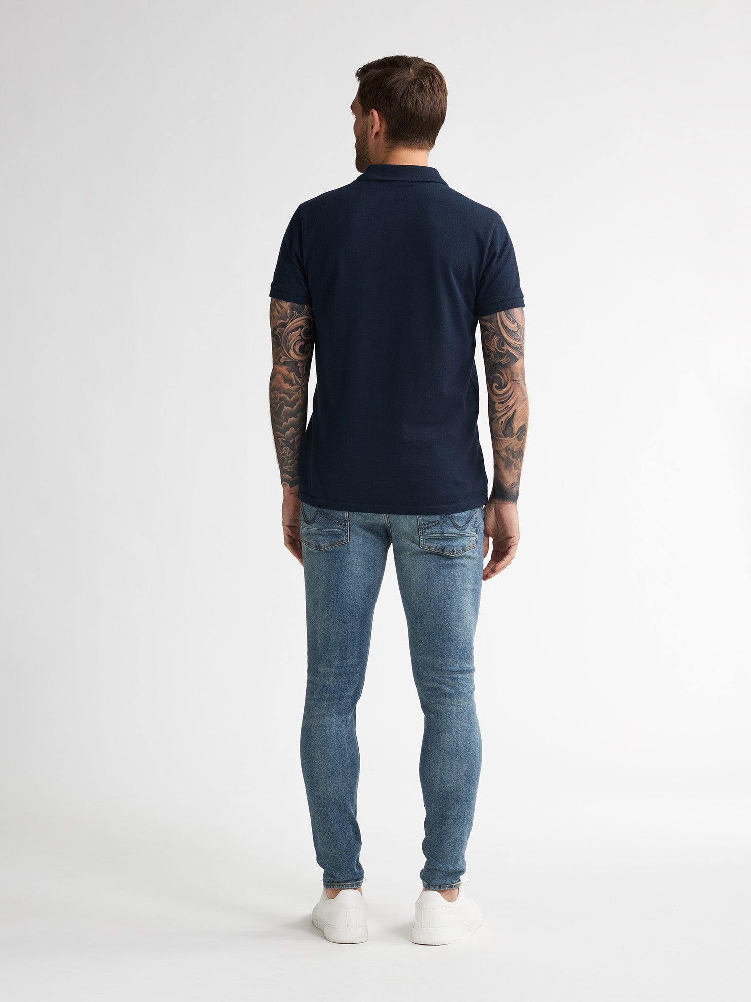Petrol Industries Men Polo Short Sleeve Regular Fit Navy Blue