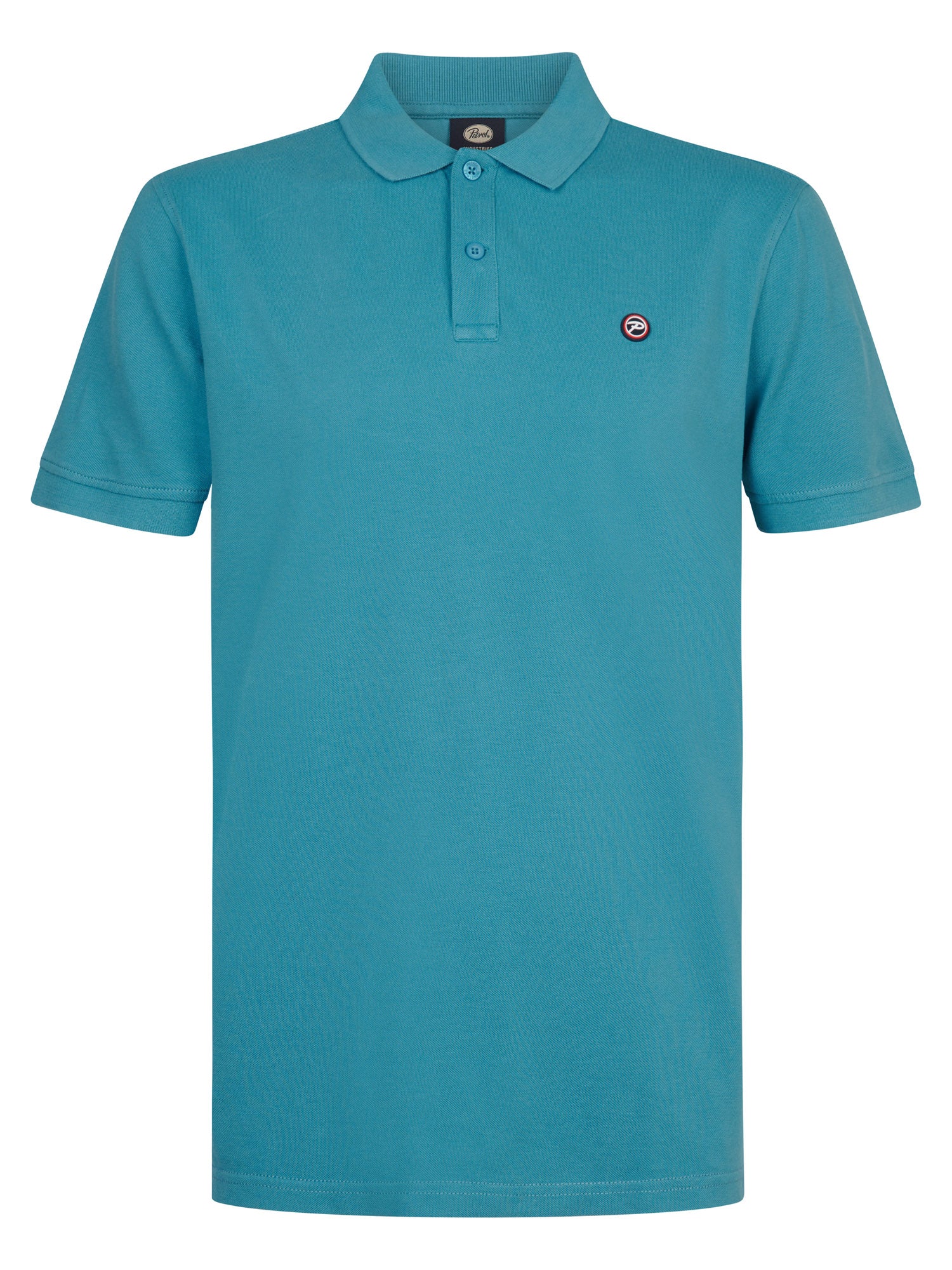 Petrol Industries Men Polo Short Sleeve Regular Fit Iron Blue