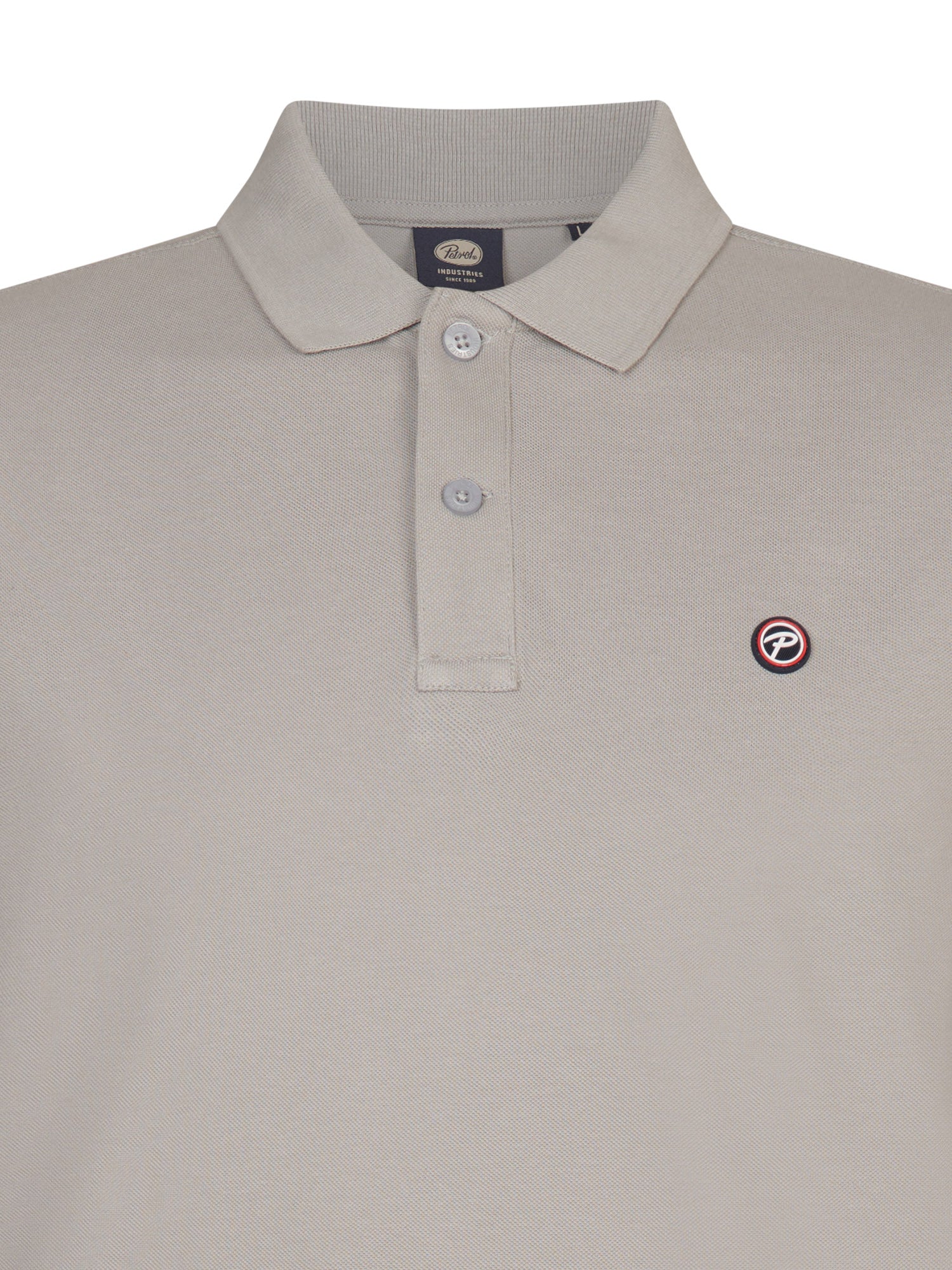 Petrol Industries Men Polo Short Sleeve Regular Fit Ice Grey