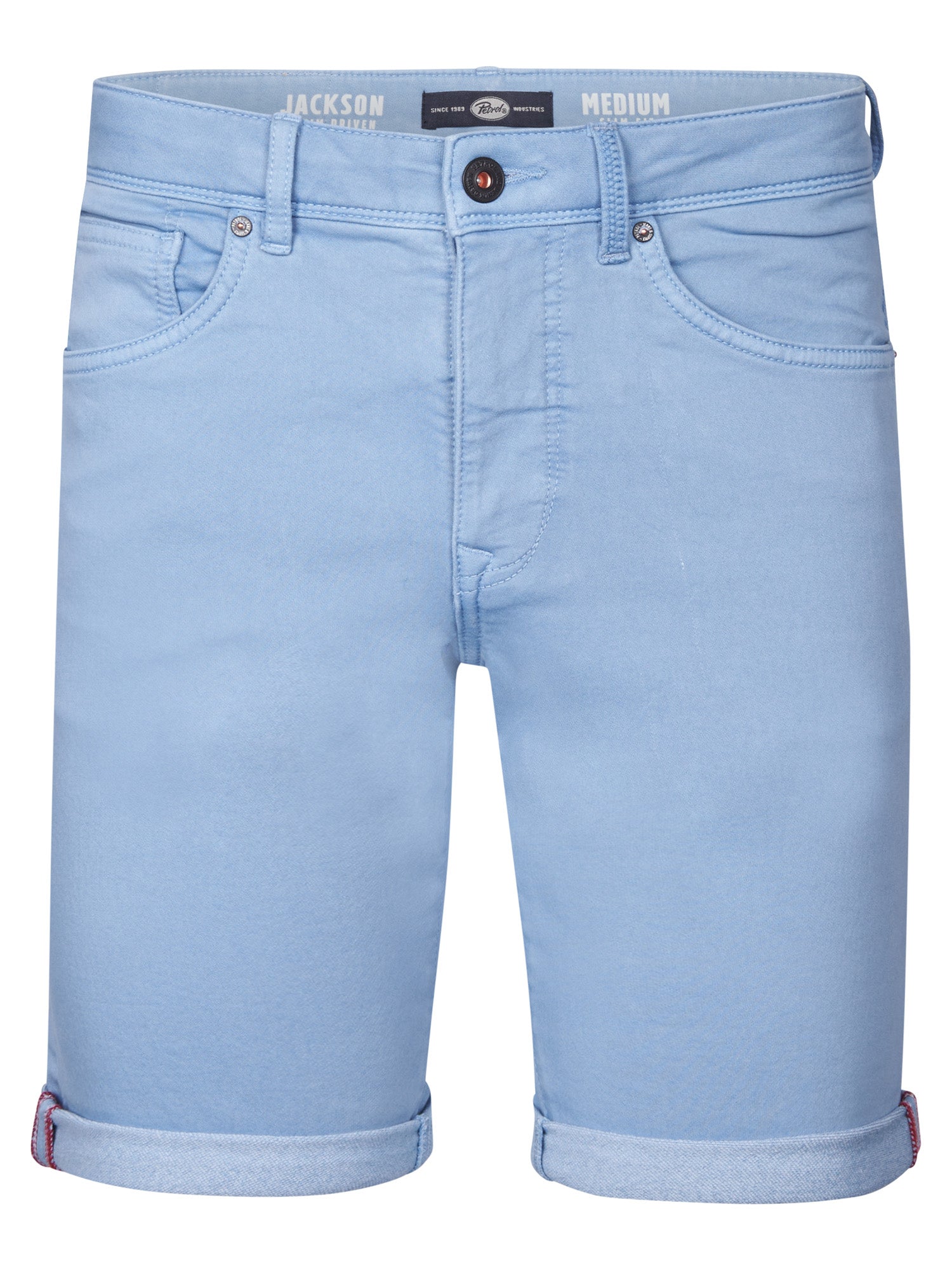 Petrol Industries Men Shorts Denim Slim Fit Pale Blue