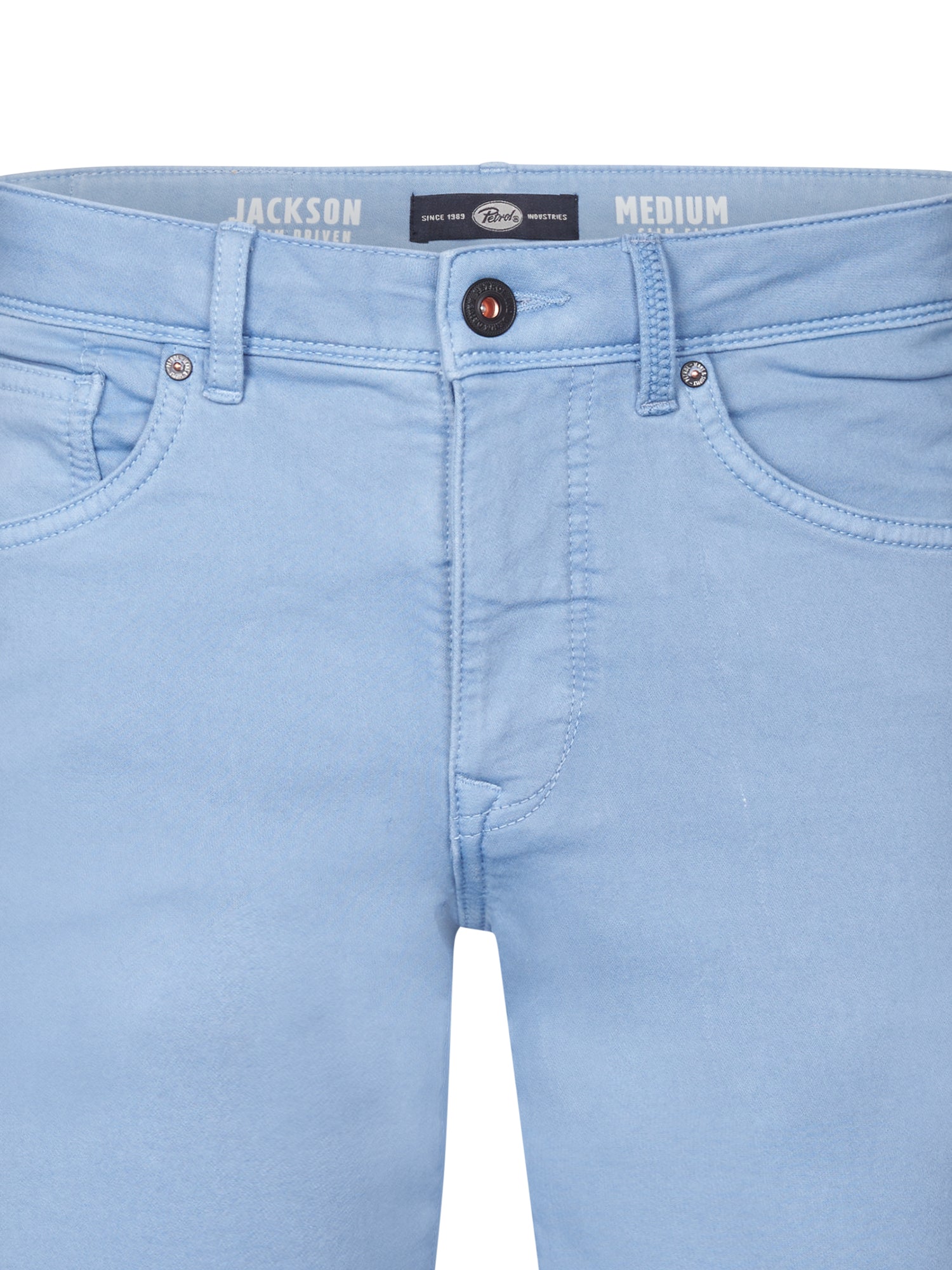 Petrol Industries Men Shorts Denim Slim Fit Pale Blue