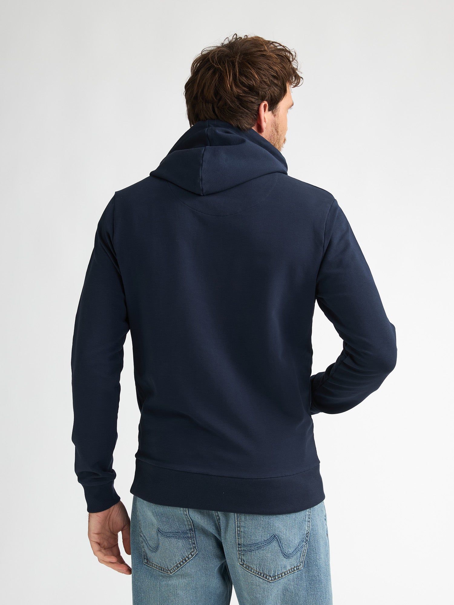 Petrol Industries Men Sweater Hooded Regular Fit Navy Blue
