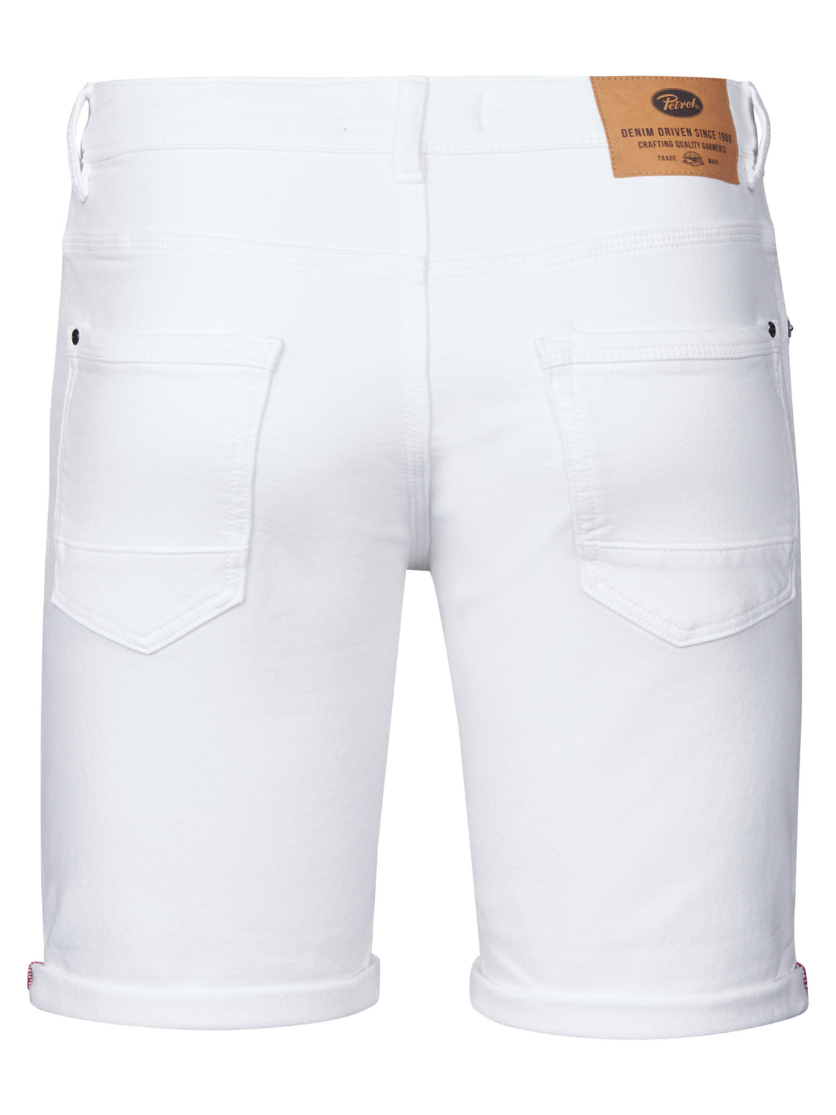 Petrol Industries Men Shorts Denim Slim Fit Bright White