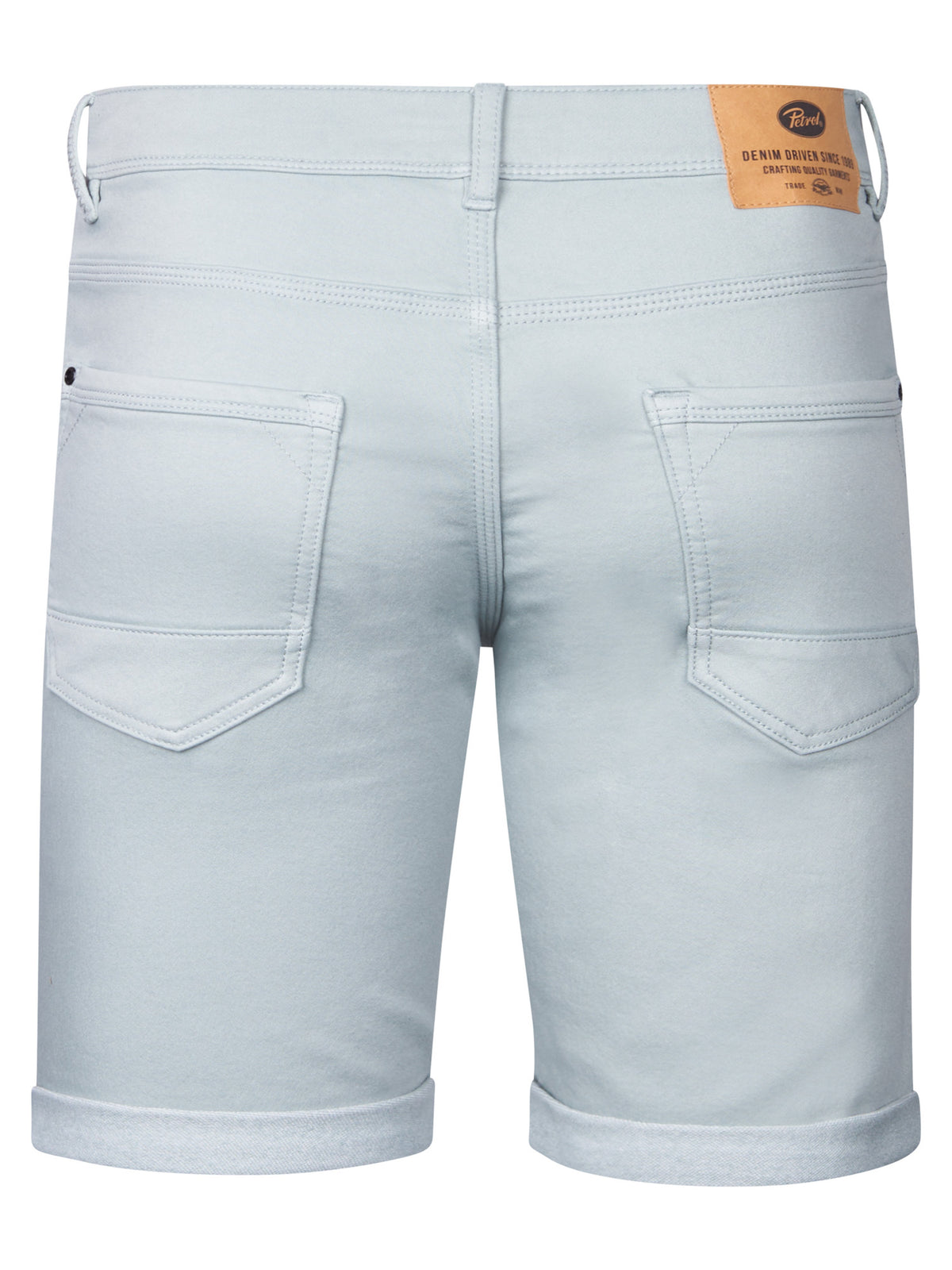 Petrol Industries Men Shorts Denim Slim Fit Aqua Grey