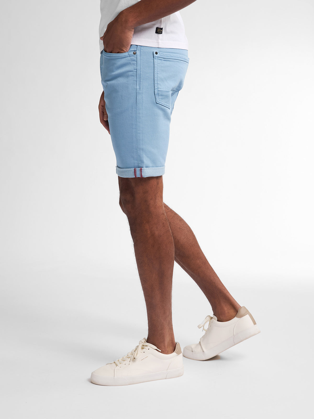 Petrol Industries Men Shorts Denim Slim Fit Pale Blue