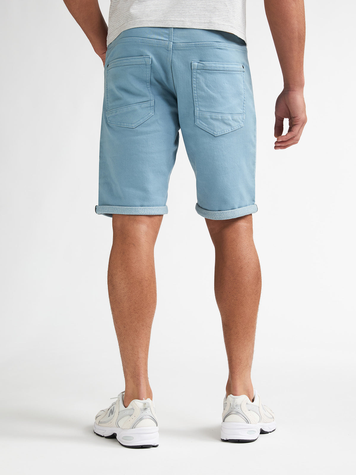 Petrol Industries Men Shorts Denim Slim Fit Marble Blue
