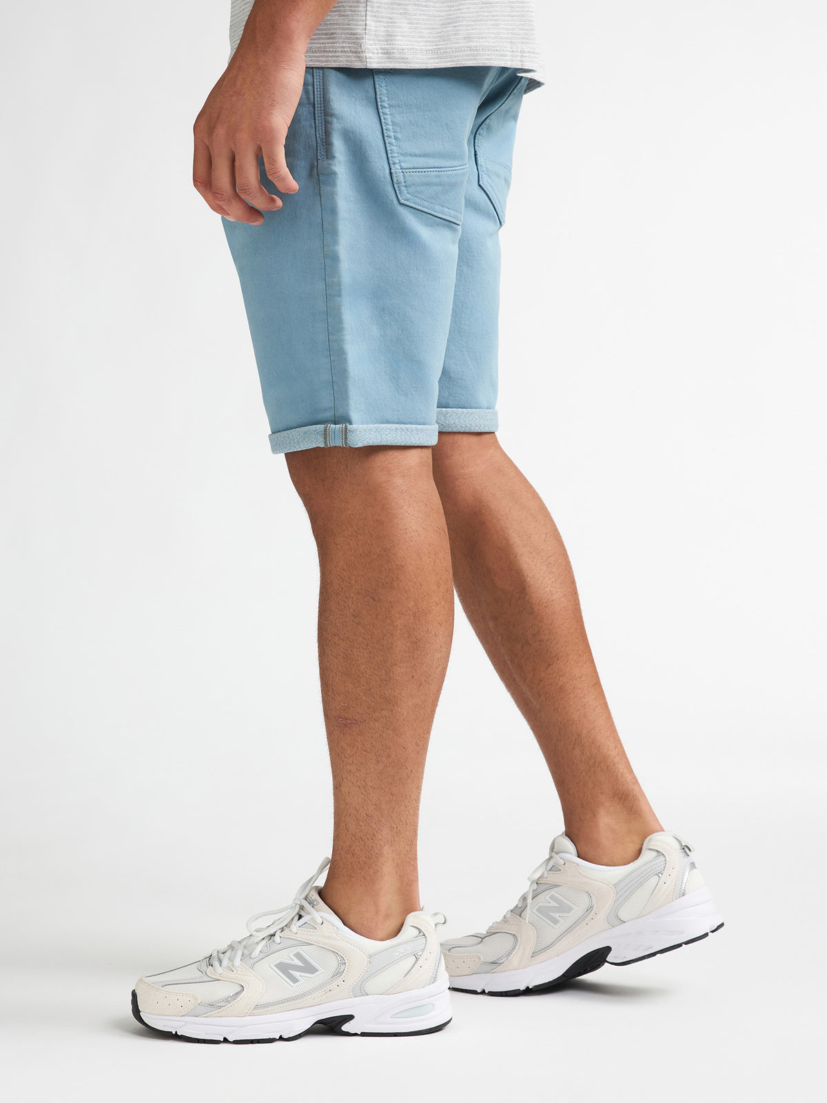 Petrol Industries Men Shorts Denim Slim Fit Marble Blue