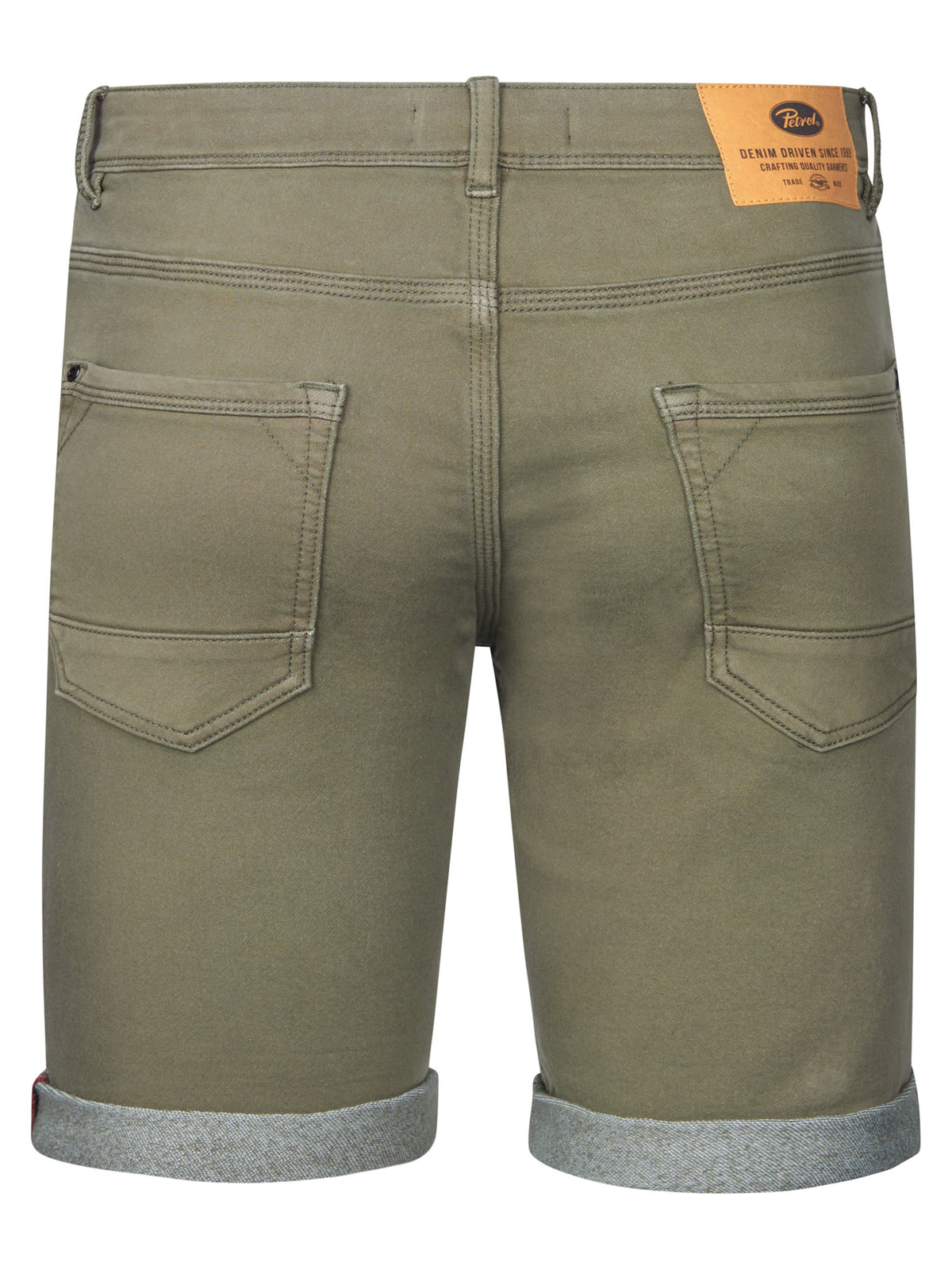 Petrol Industries Men Shorts Denim Slim Fit Dusty Army