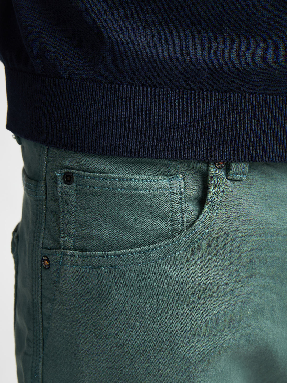 Petrol Industries Men Shorts Denim Slim Fit Oil Green