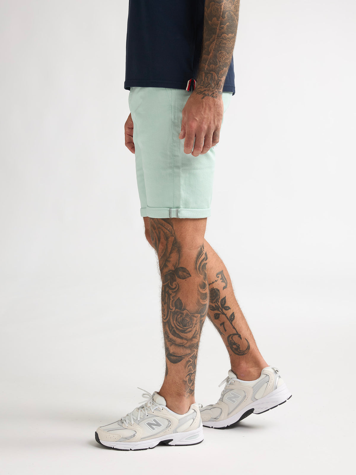 Petrol Industries Men Shorts Denim Slim Fit Cool Mint