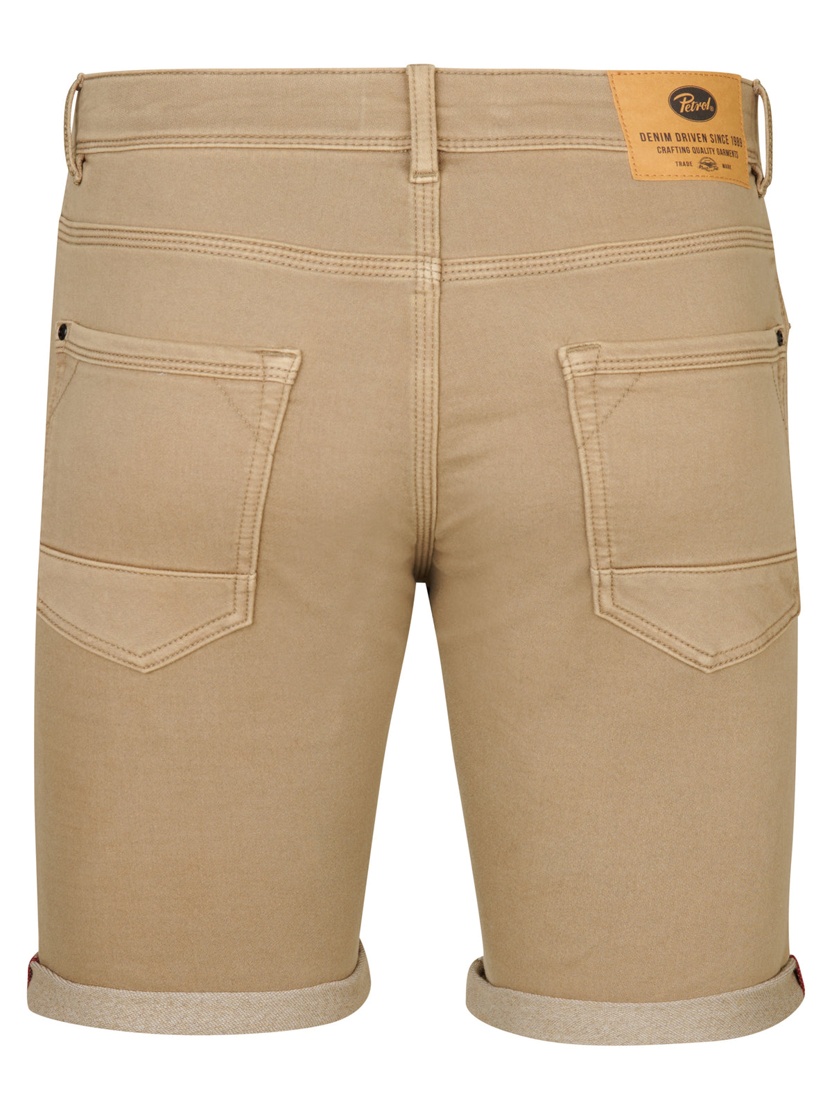 Petrol Industries Men Shorts Denim Slim Fit Light Tan