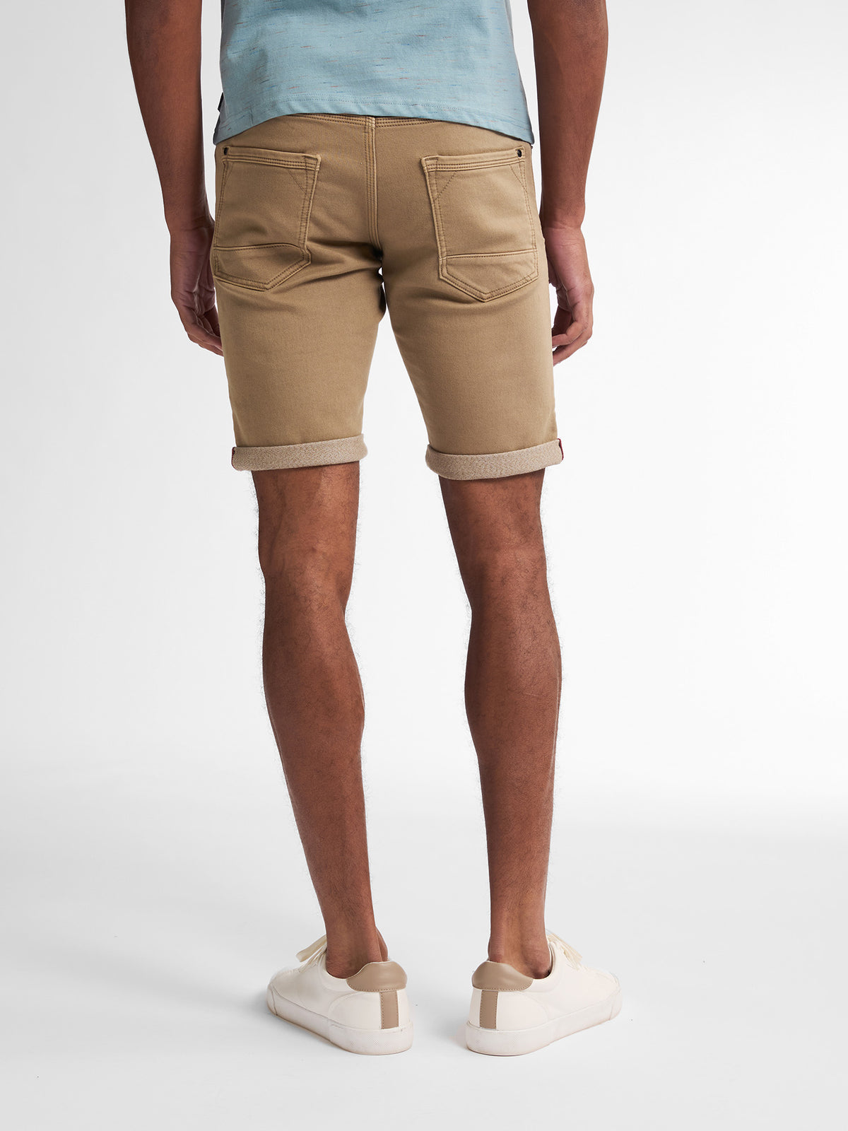 Petrol Industries Men Shorts Denim Slim Fit Light Tan